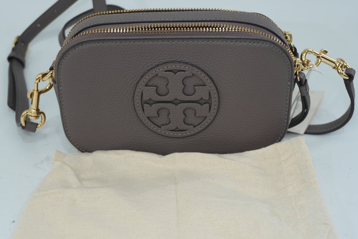 Pre-Owned Tory Burch Camera Bag Crossbody Bag Taupe