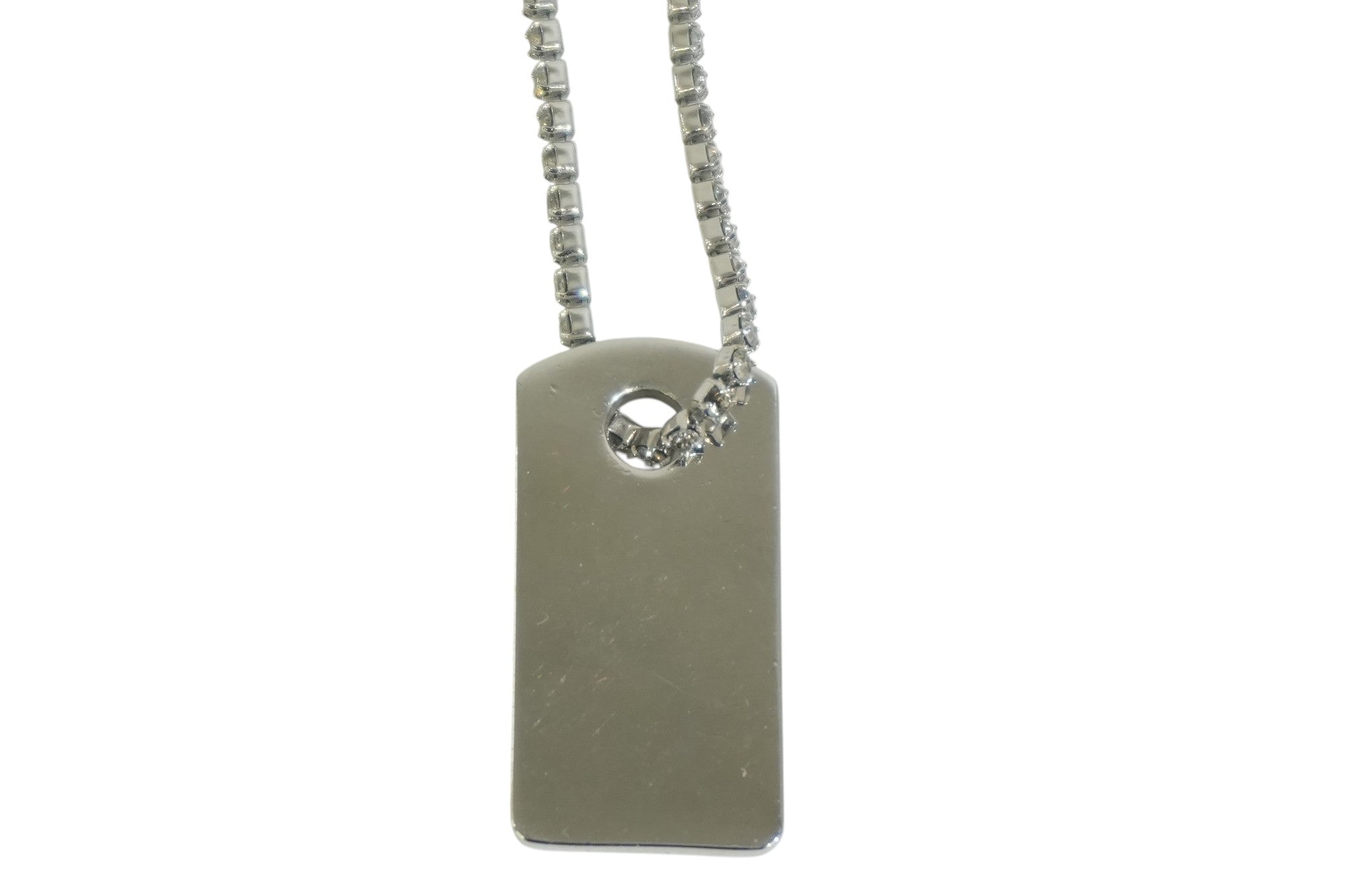 Pre-owned Dior Logo Tag Silver tone Bundle of 2