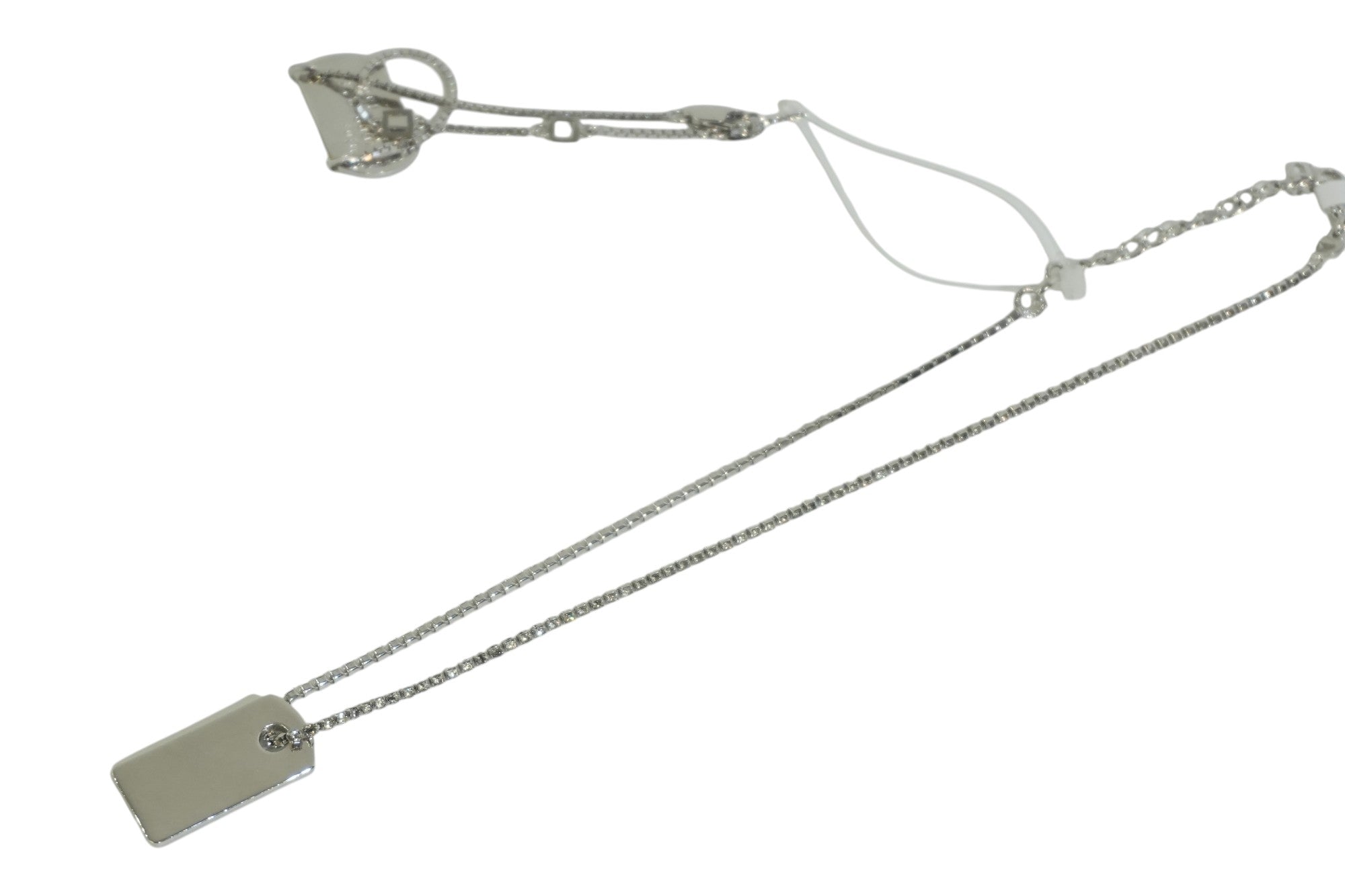 Pre-owned Dior Logo Tag Silver tone Bundle of 2