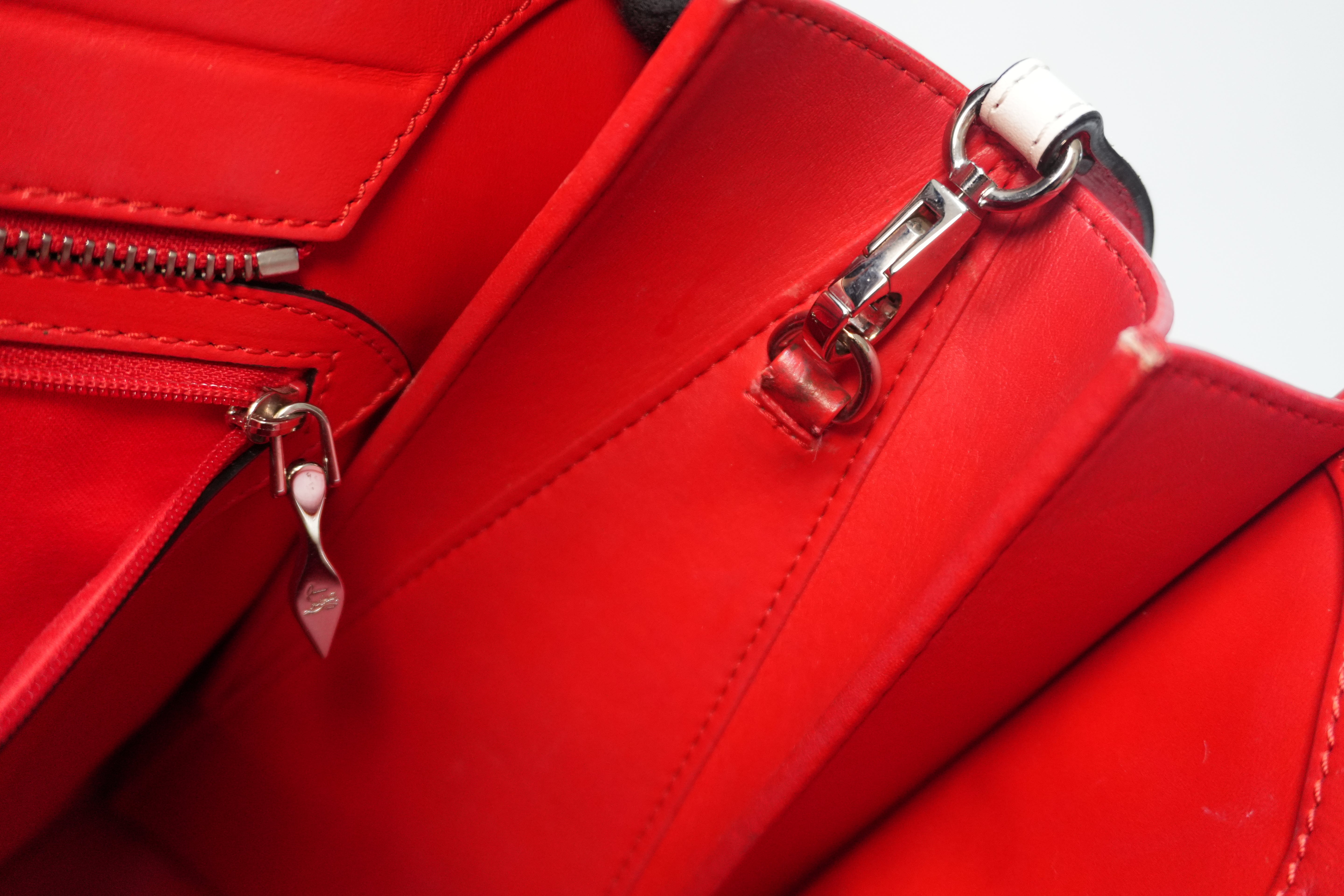 Christian Louboutin Paloma Two-way Handbag White Used