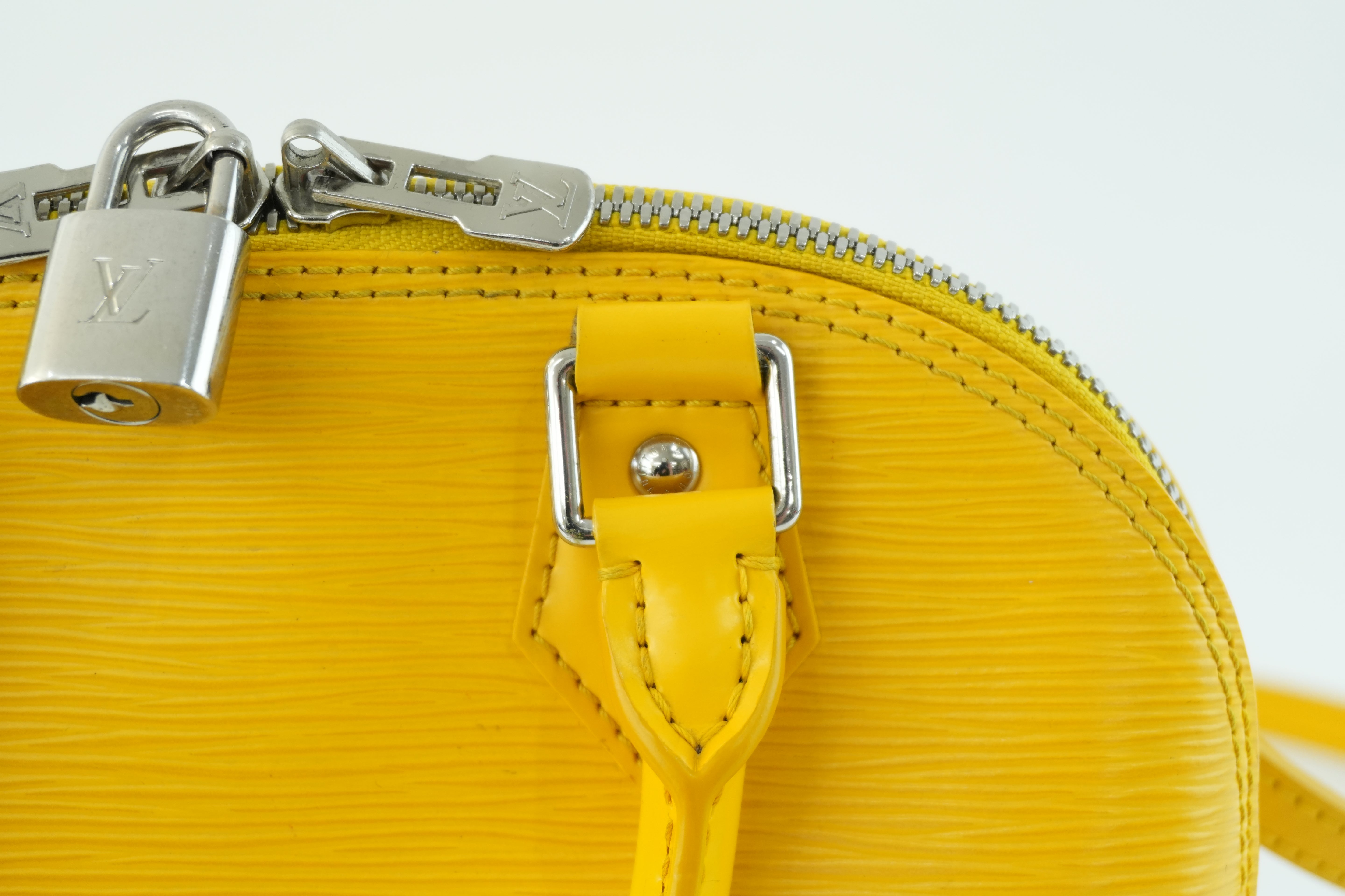 Louis Vuitton Alma Handbag BB Yellow Used