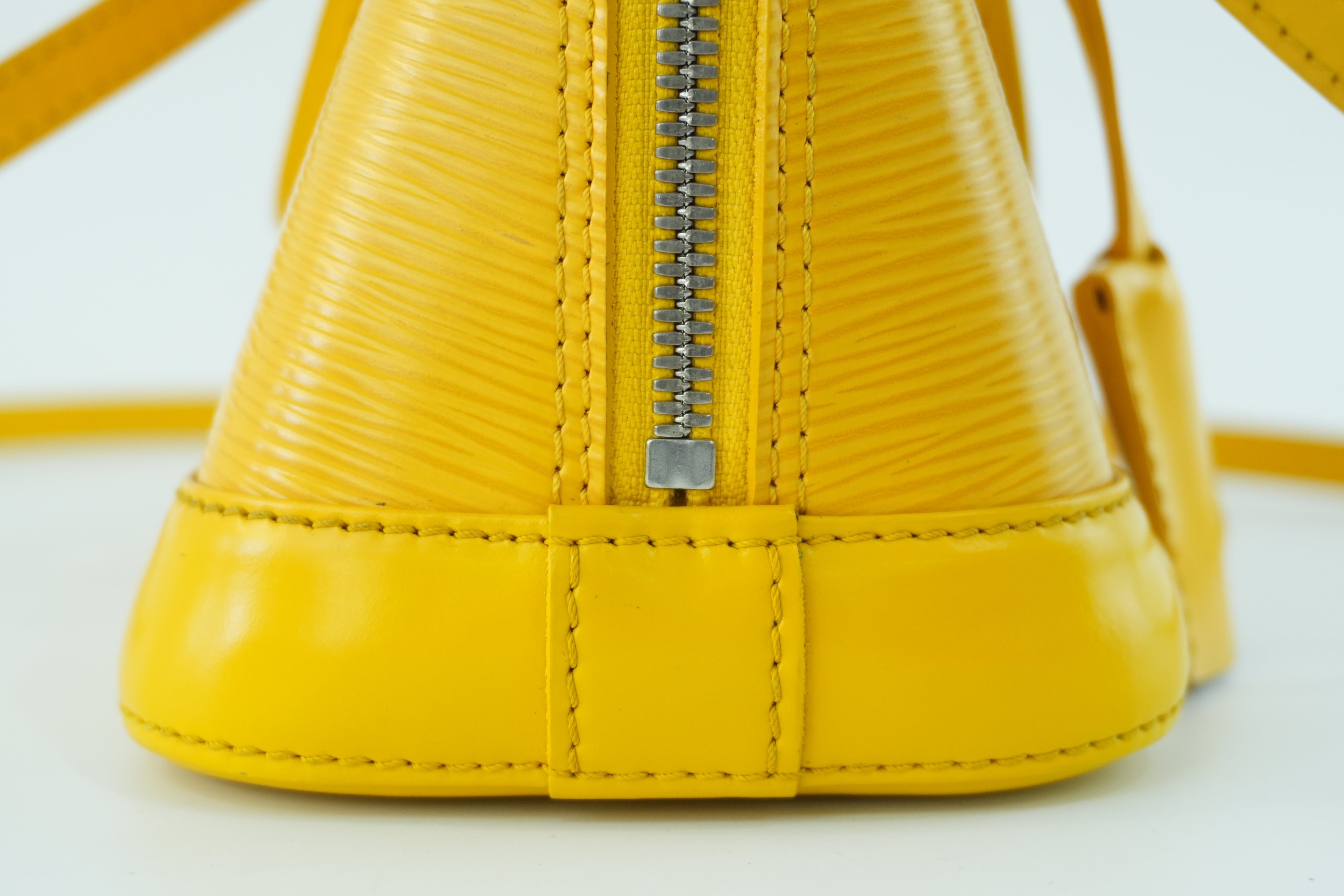 Louis Vuitton Alma Handbag BB Yellow Used