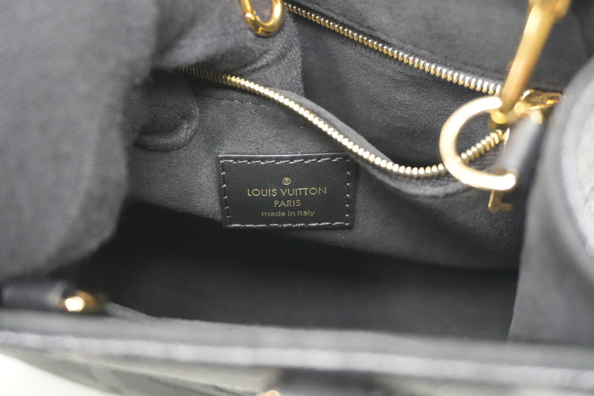 Pre-Owned Louis Vuitton Two Way Empriente On The Go BB Tote Bag Black PM