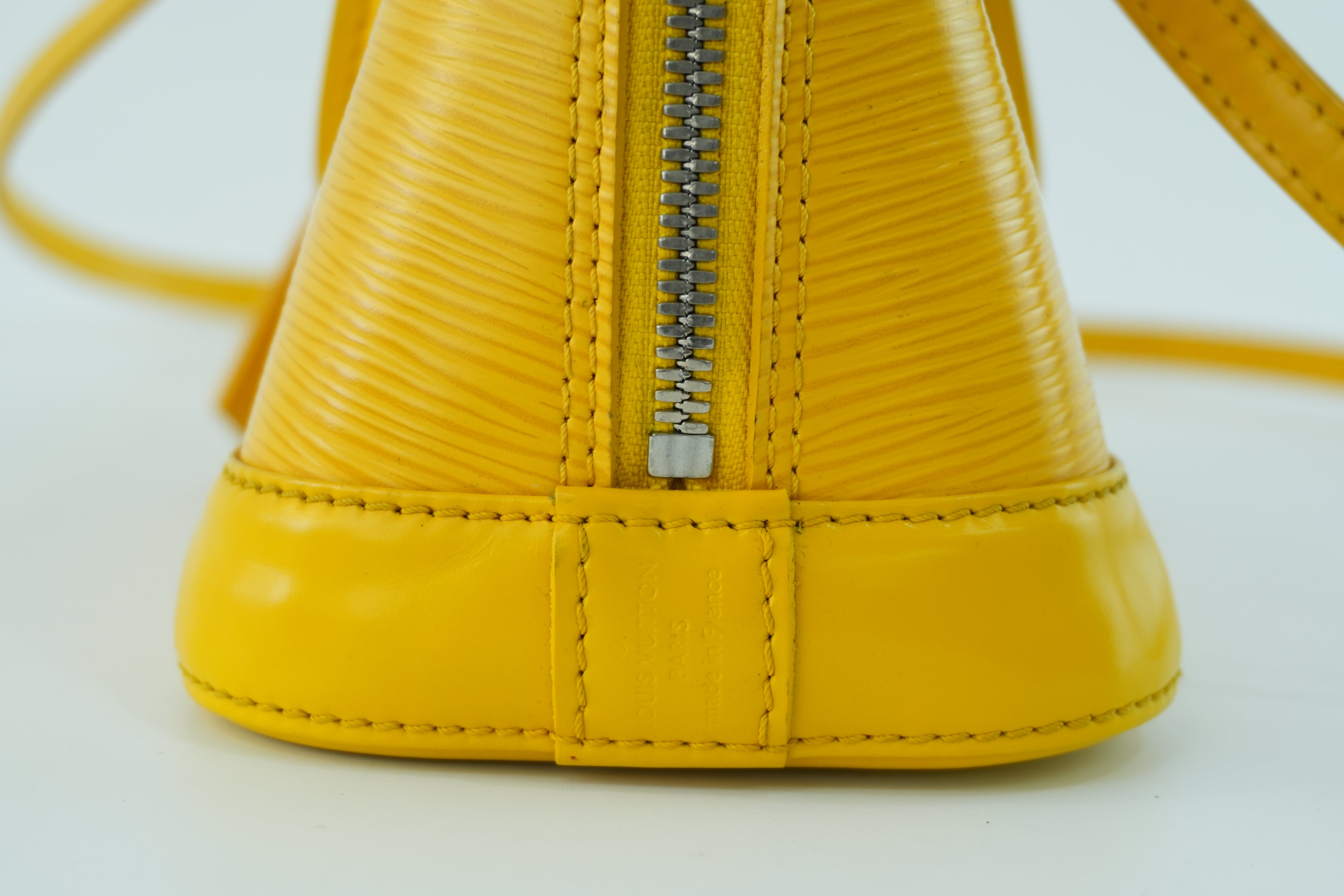 Louis Vuitton Alma Handbag BB Yellow Used