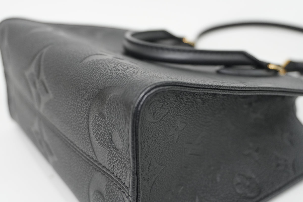 Pre-Owned Louis Vuitton Two Way Empriente On The Go BB Tote Bag Black PM