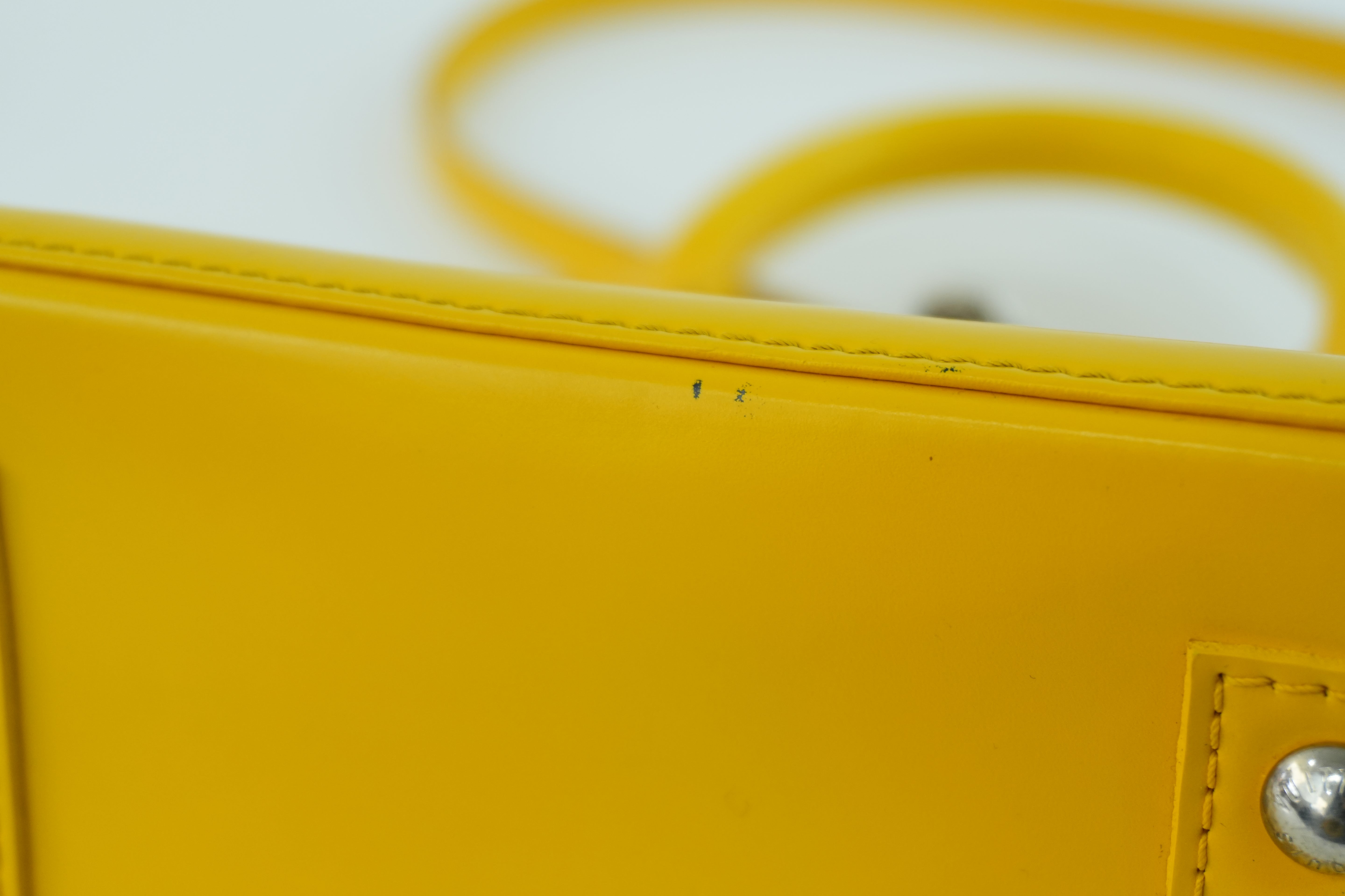 Louis Vuitton Alma Handbag BB Yellow Used