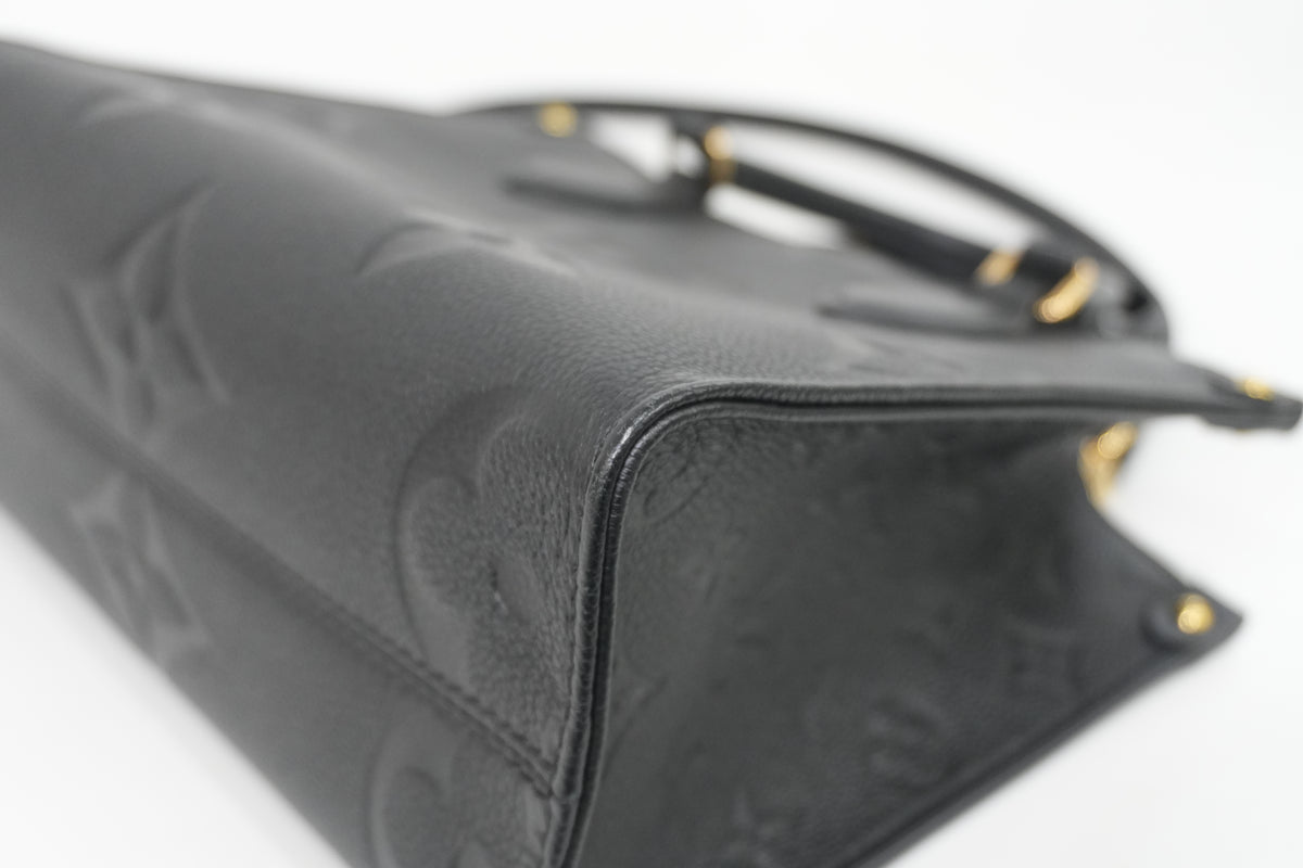 Pre-Owned Louis Vuitton Two Way Empriente On The Go BB Tote Bag Black PM