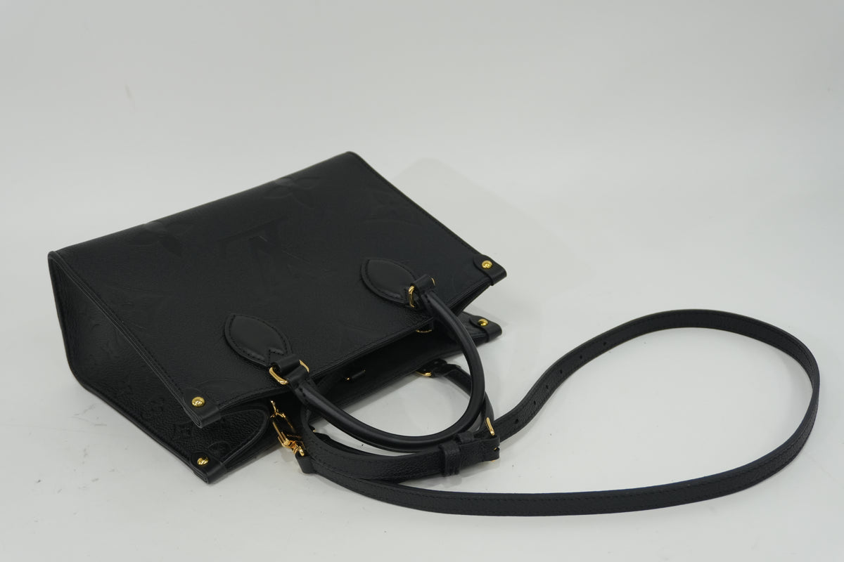 Pre-Owned Louis Vuitton Two Way Empriente On The Go BB Tote Bag Black PM