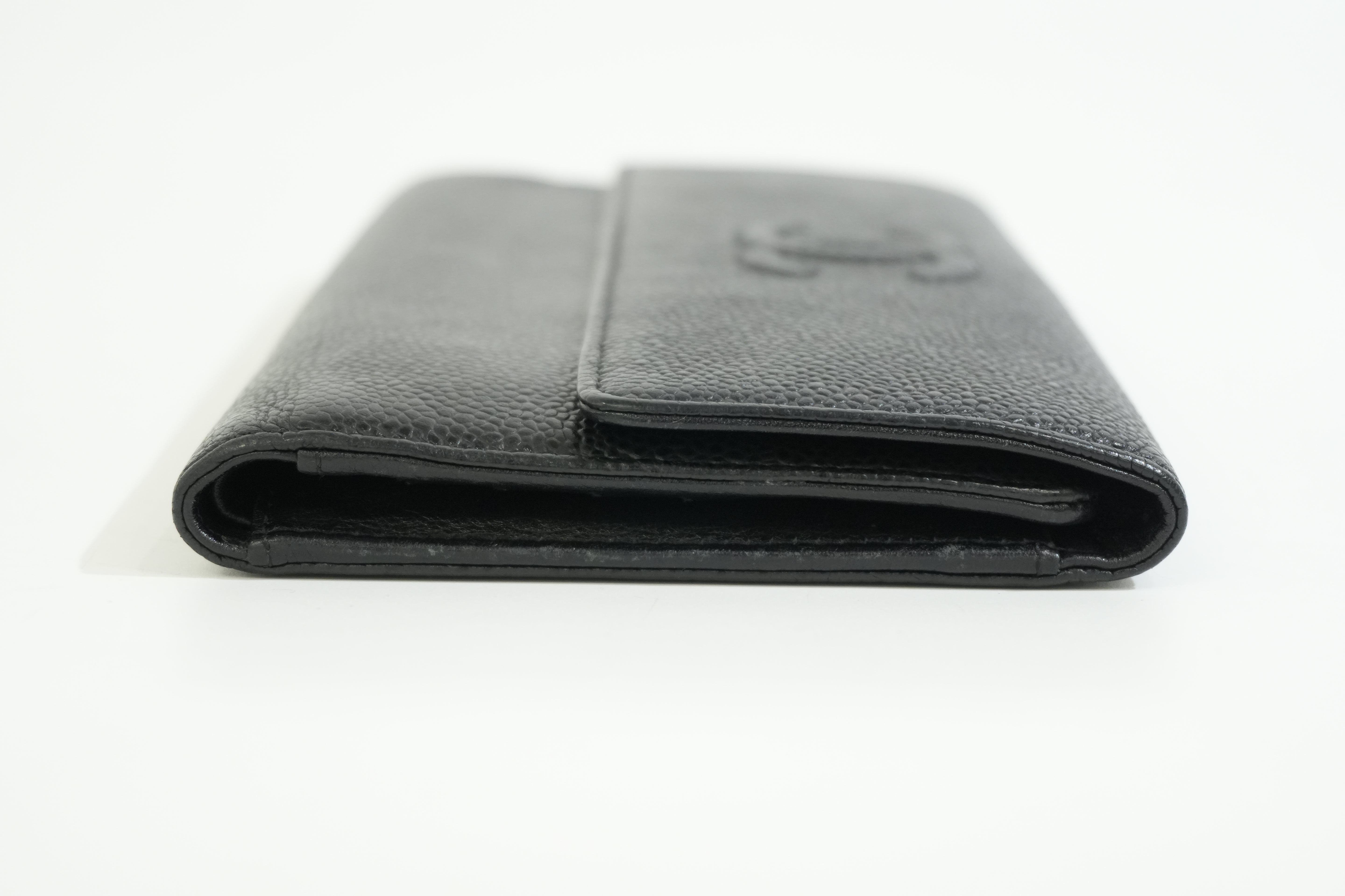 Pre-owned Chanel Caviar Skin Organizer Black