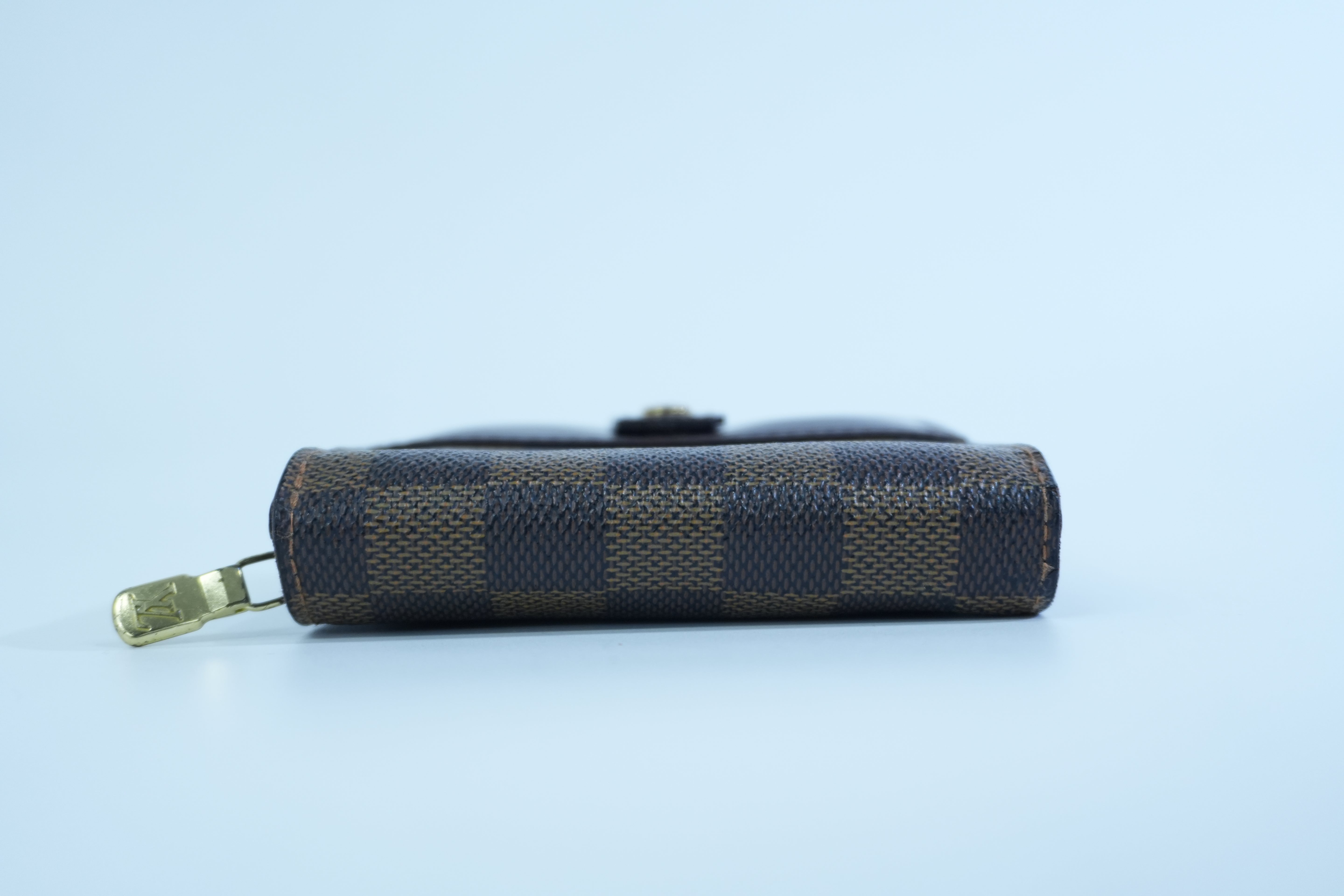 Pre-owned Louis Vuitton Damier Ebene Compact Wallet