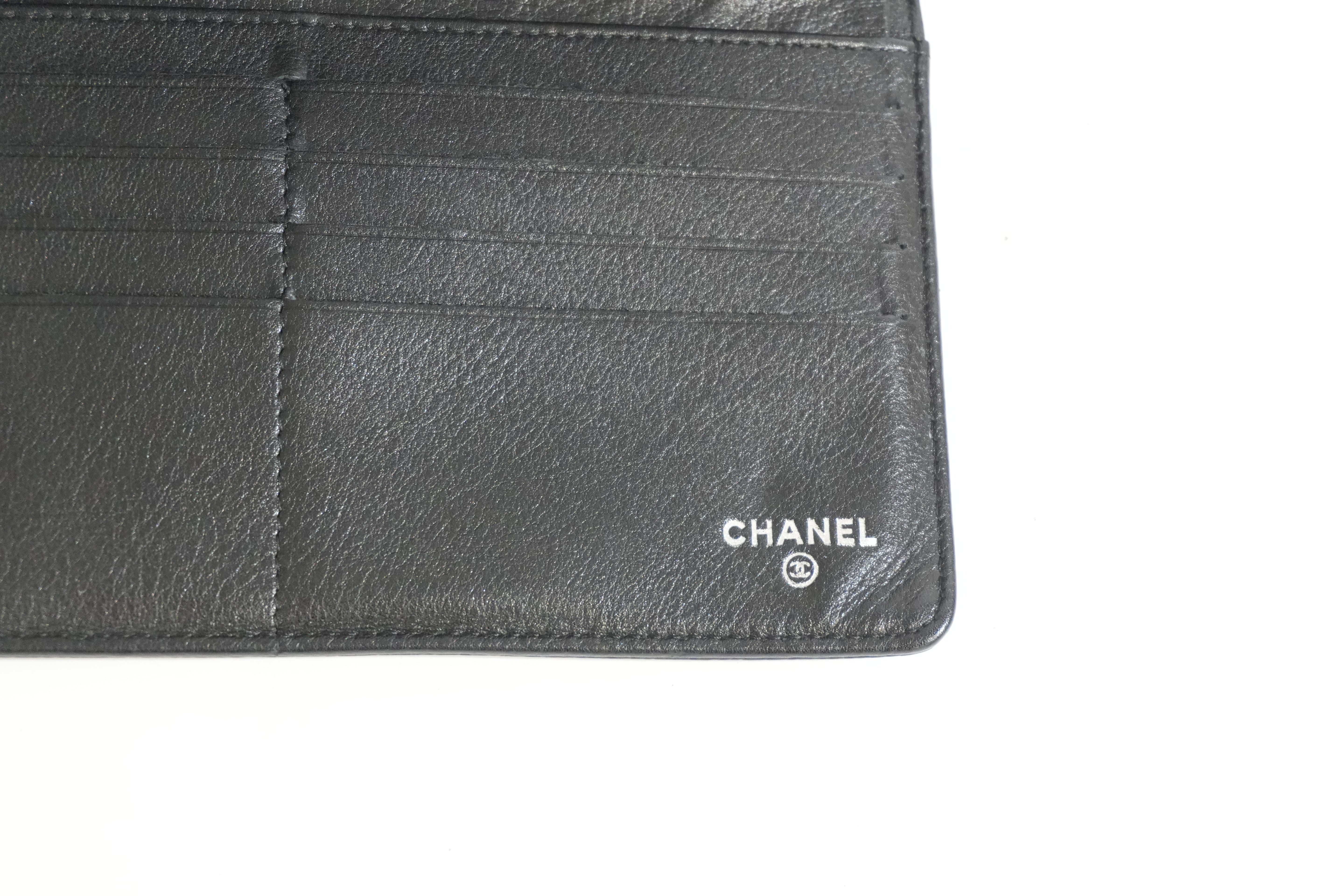 Pre-owned Chanel Caviar Skin Organizer Black