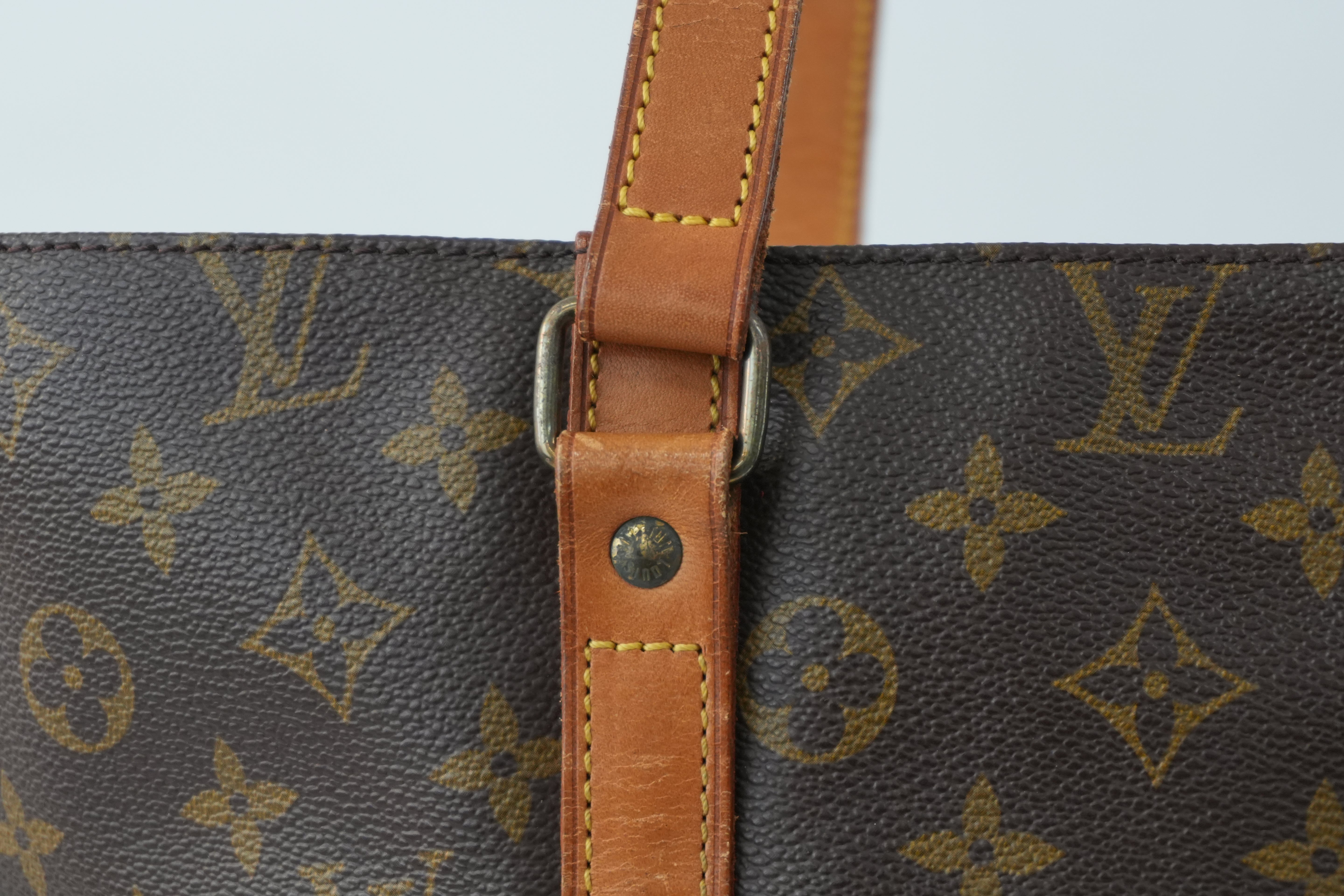 Louis Vuitton Monogram Sac Shopping GM Shoulder Tote Bag Used