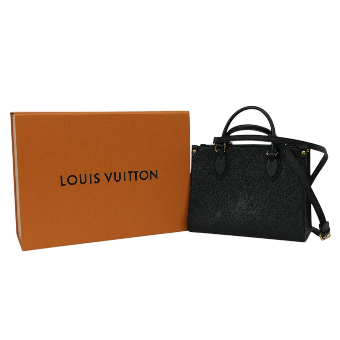 Pre-Owned Louis Vuitton Two Way Empriente On The Go BB Tote Bag Black PM