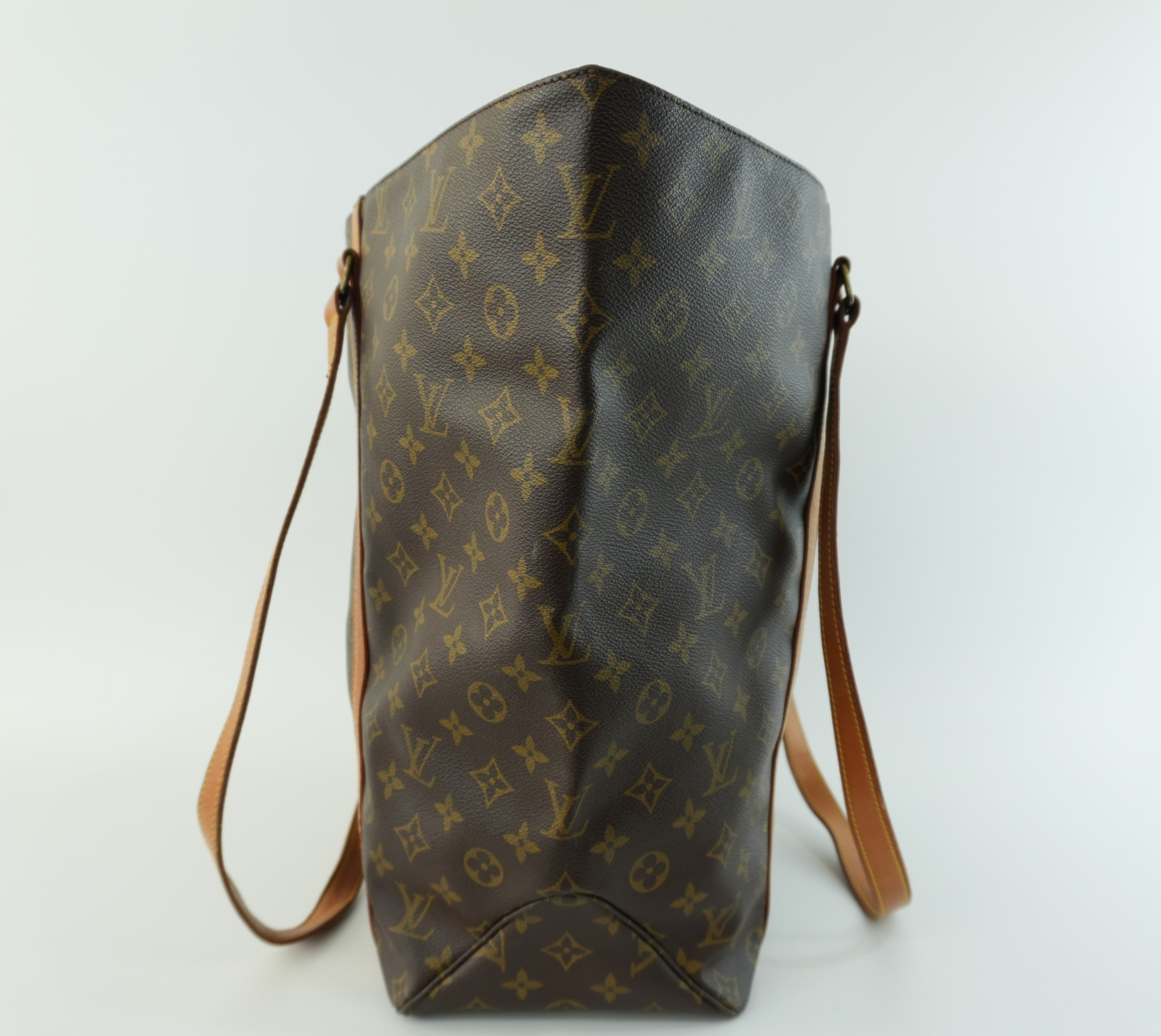 Louis Vuitton Monogram Sac Shopping GM Shoulder Tote Bag Used