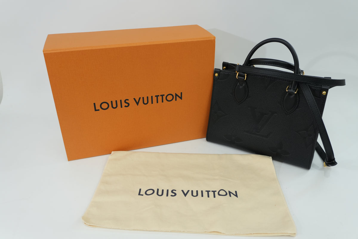 Pre-Owned Louis Vuitton Two Way Empriente On The Go BB Tote Bag Black PM
