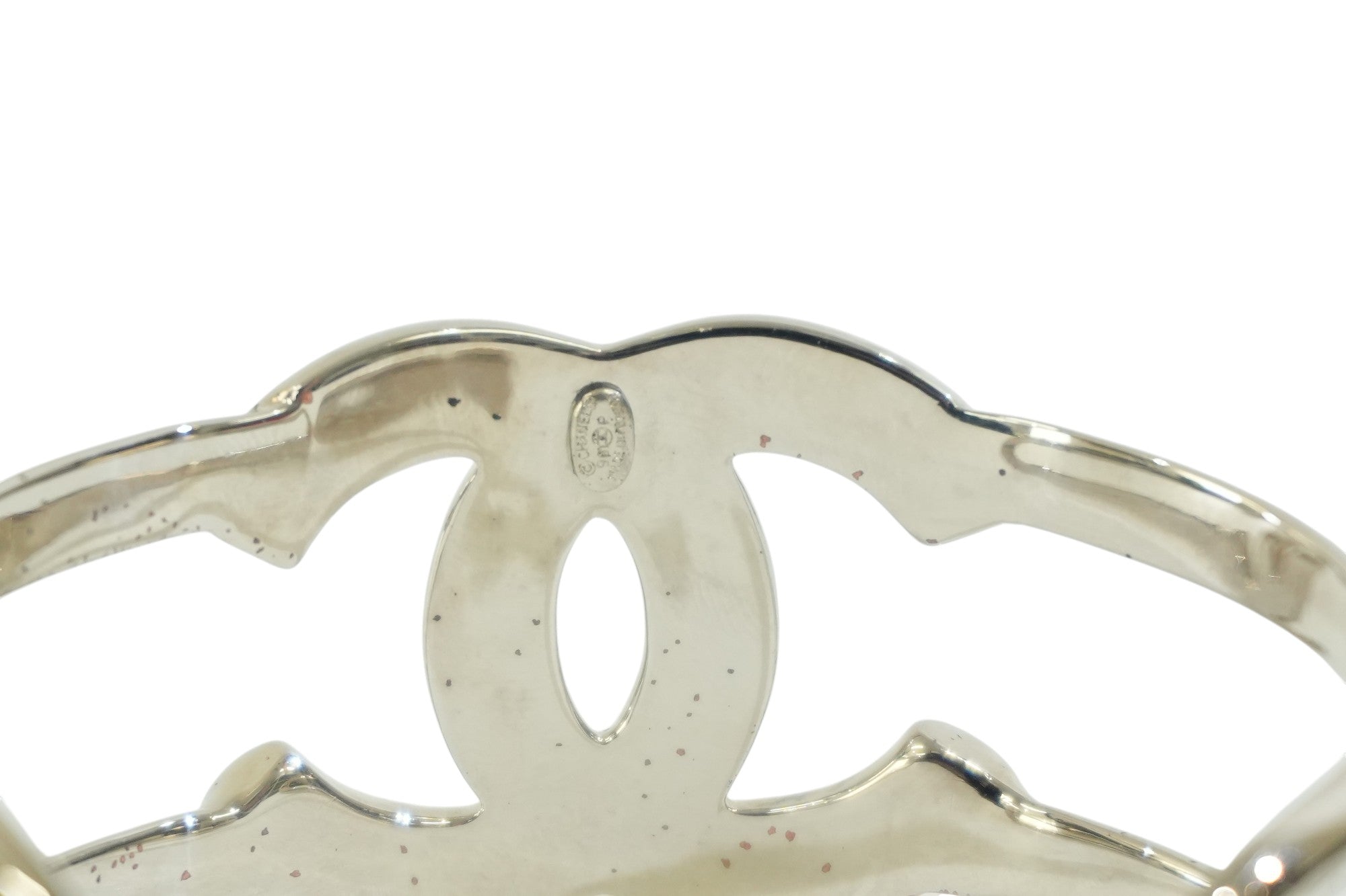 Pre-owned Chanel Bangle Silver tone