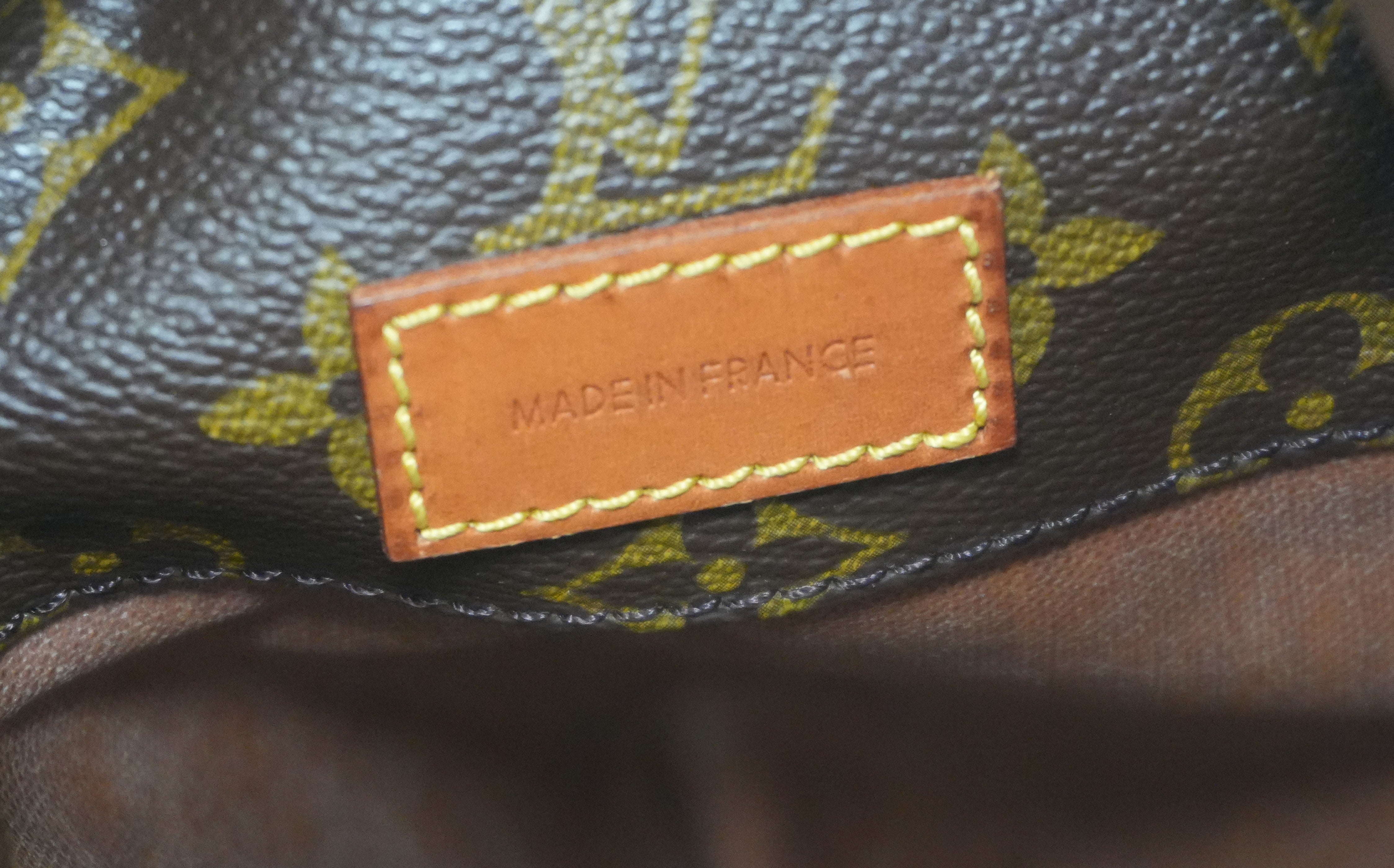 Louis Vuitton Monogram Sac Shopping GM Shoulder Tote Bag Used