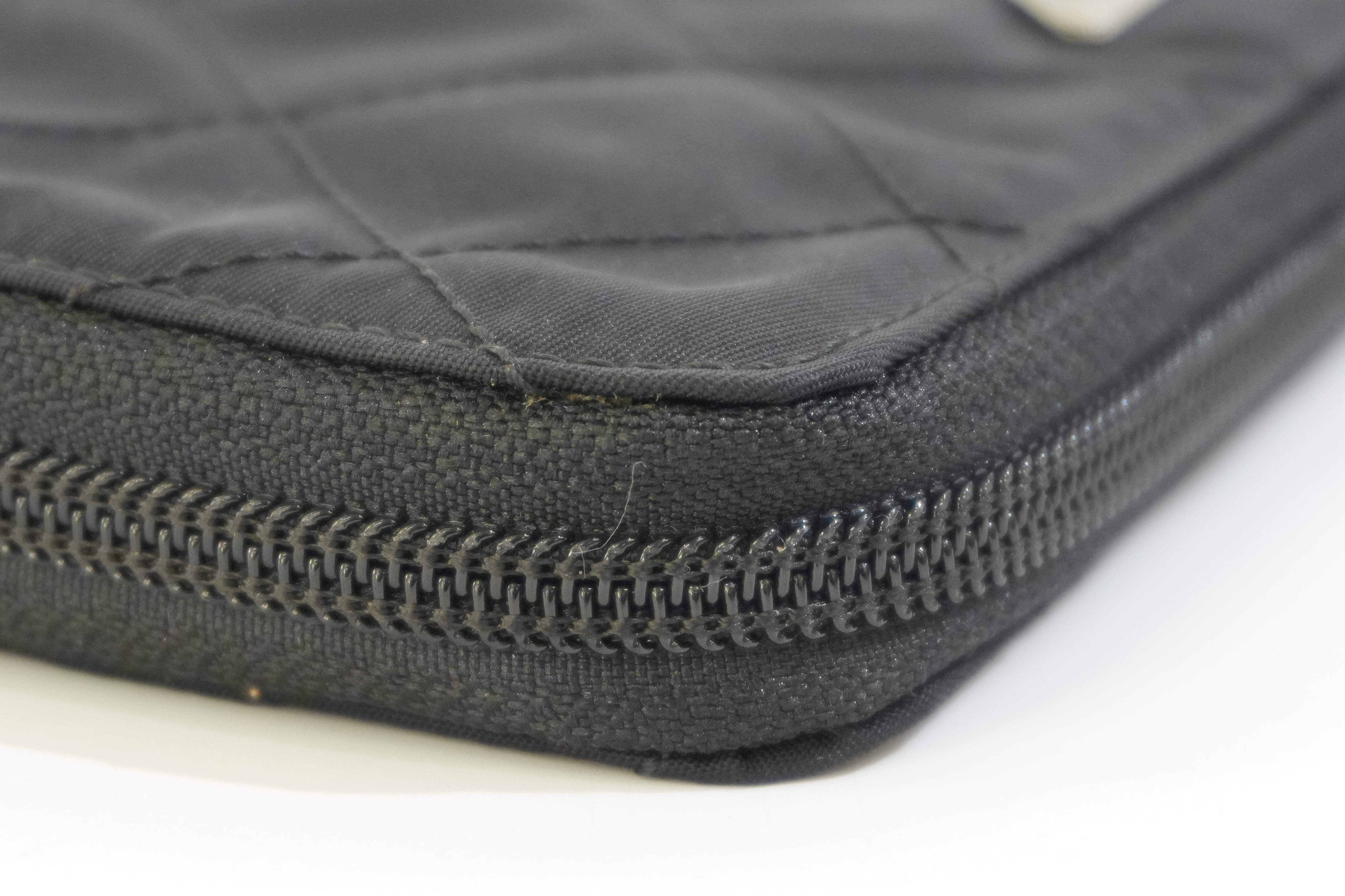Pre-owned Prada Zippy Long Wallet Black
