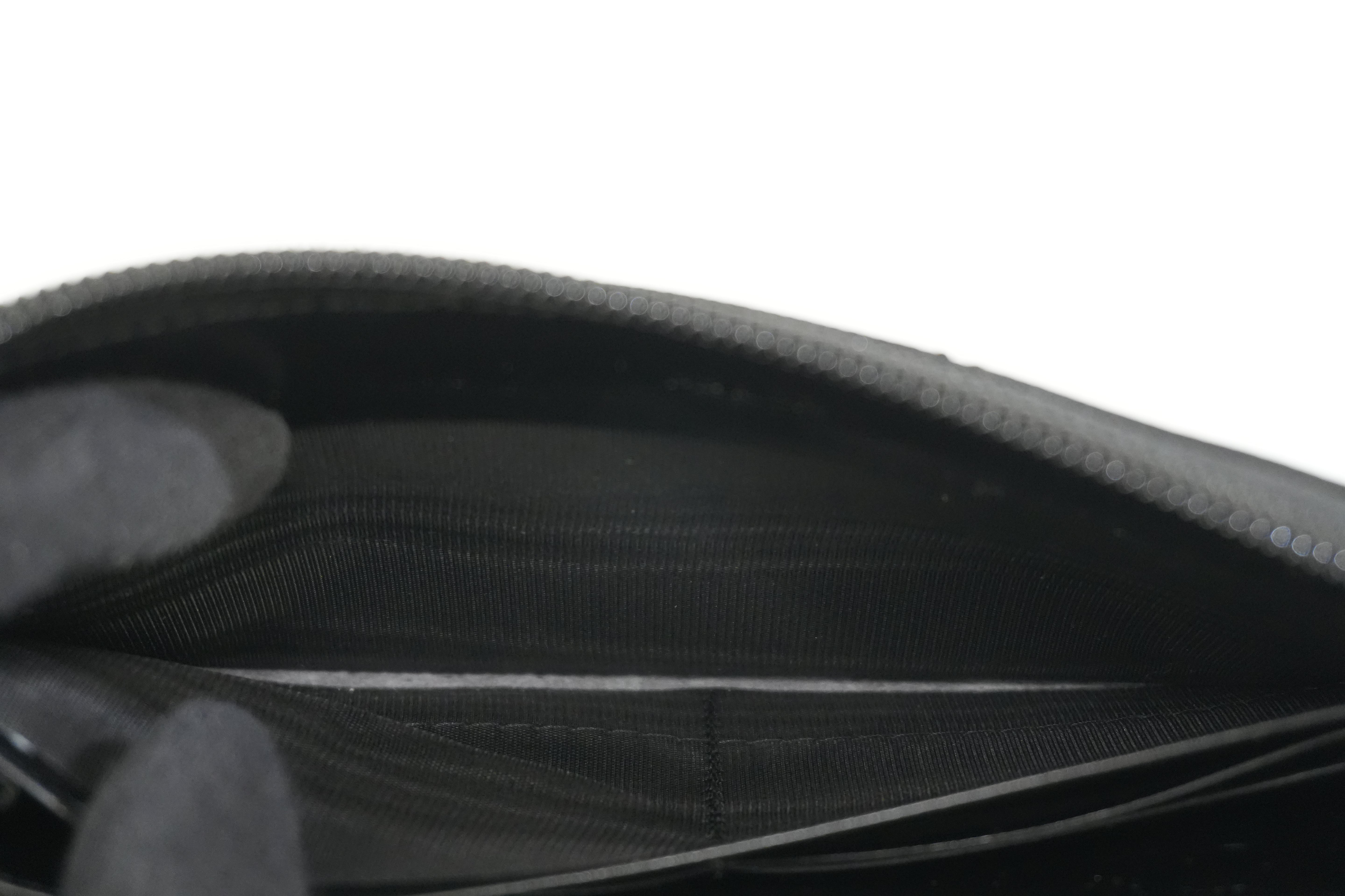 Pre-owned Prada Zippy Long Wallet Black