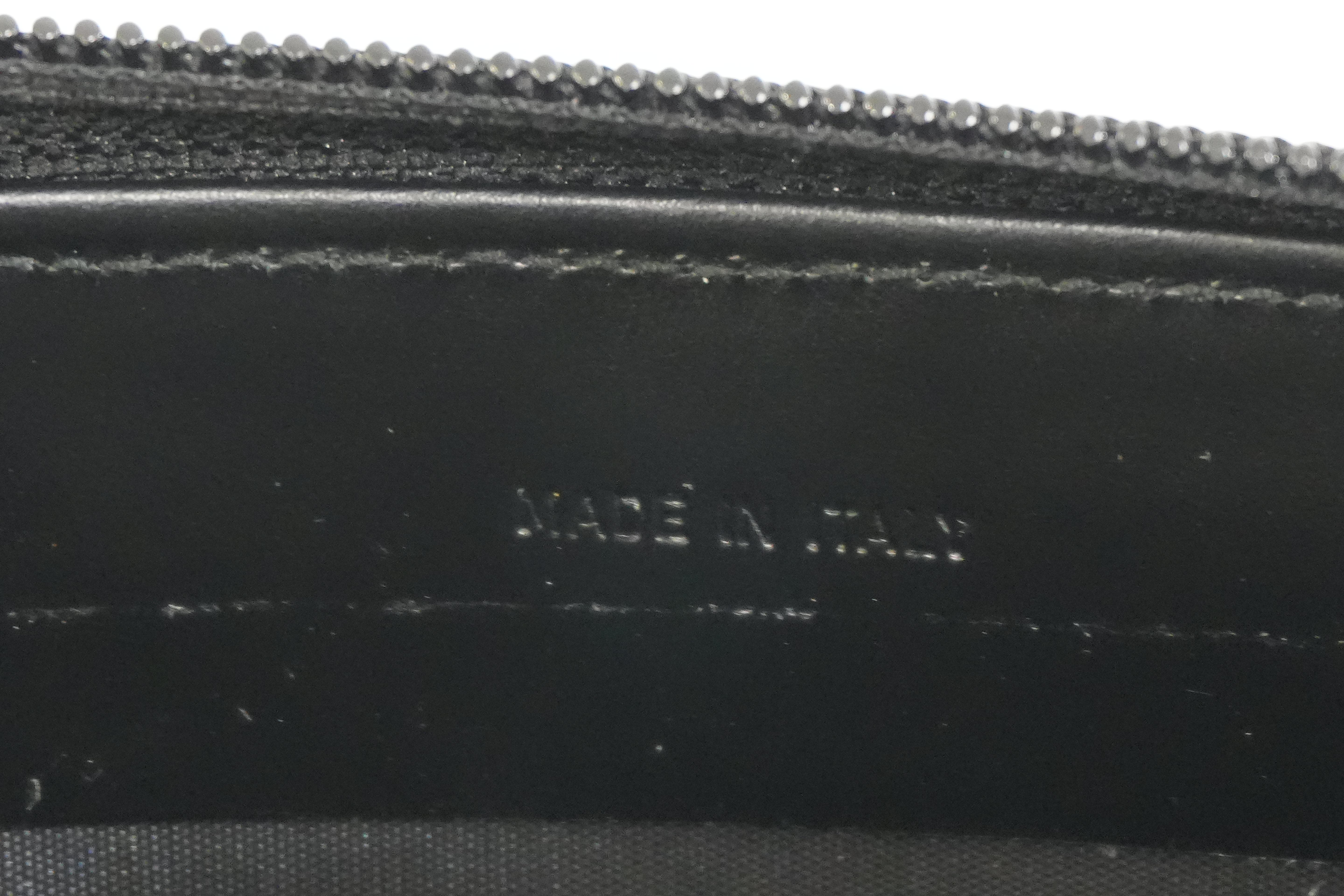 Pre-owned Prada Zippy Long Wallet Black