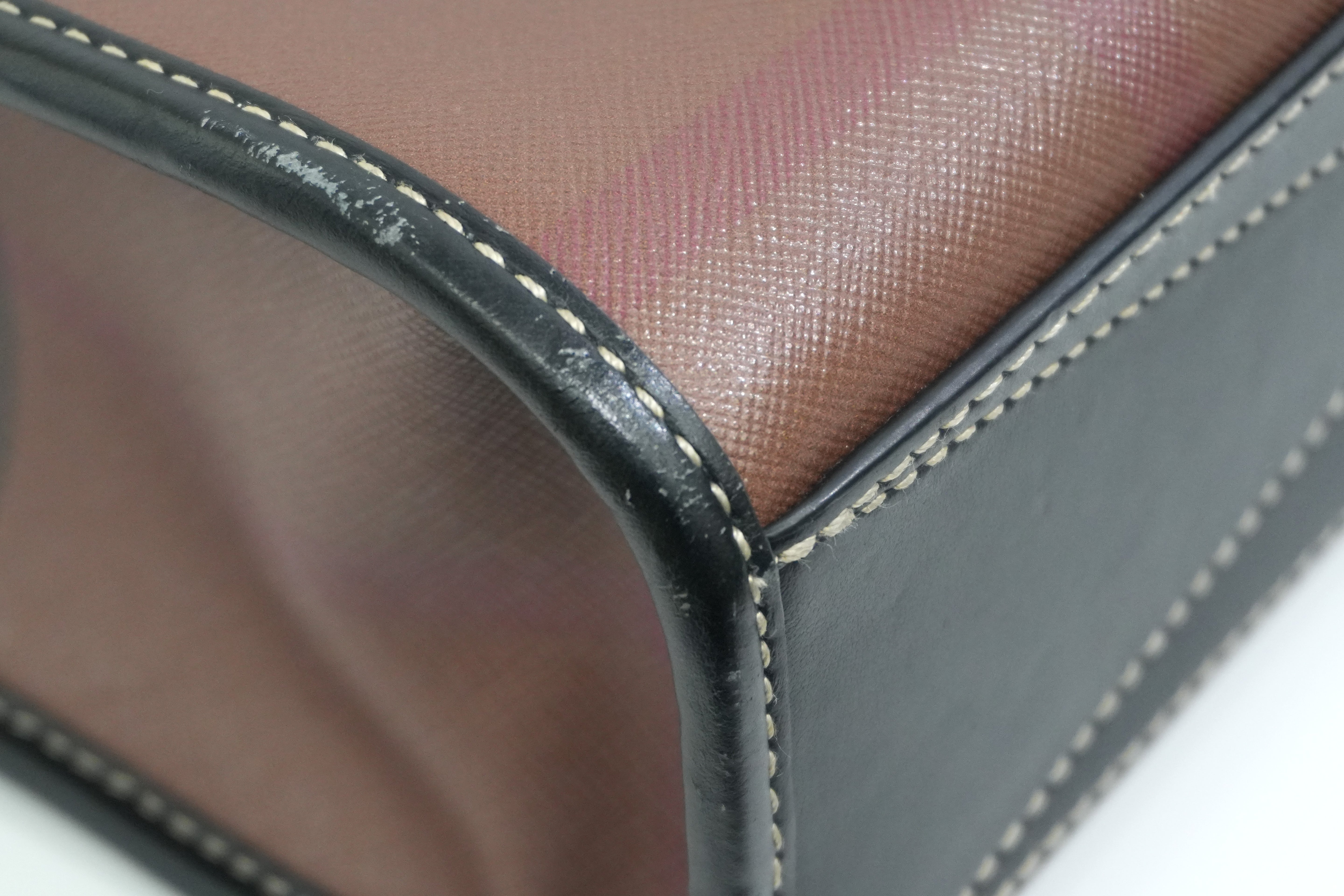 Pre-owned Burberry Two Way Denny Tote Bag Brown