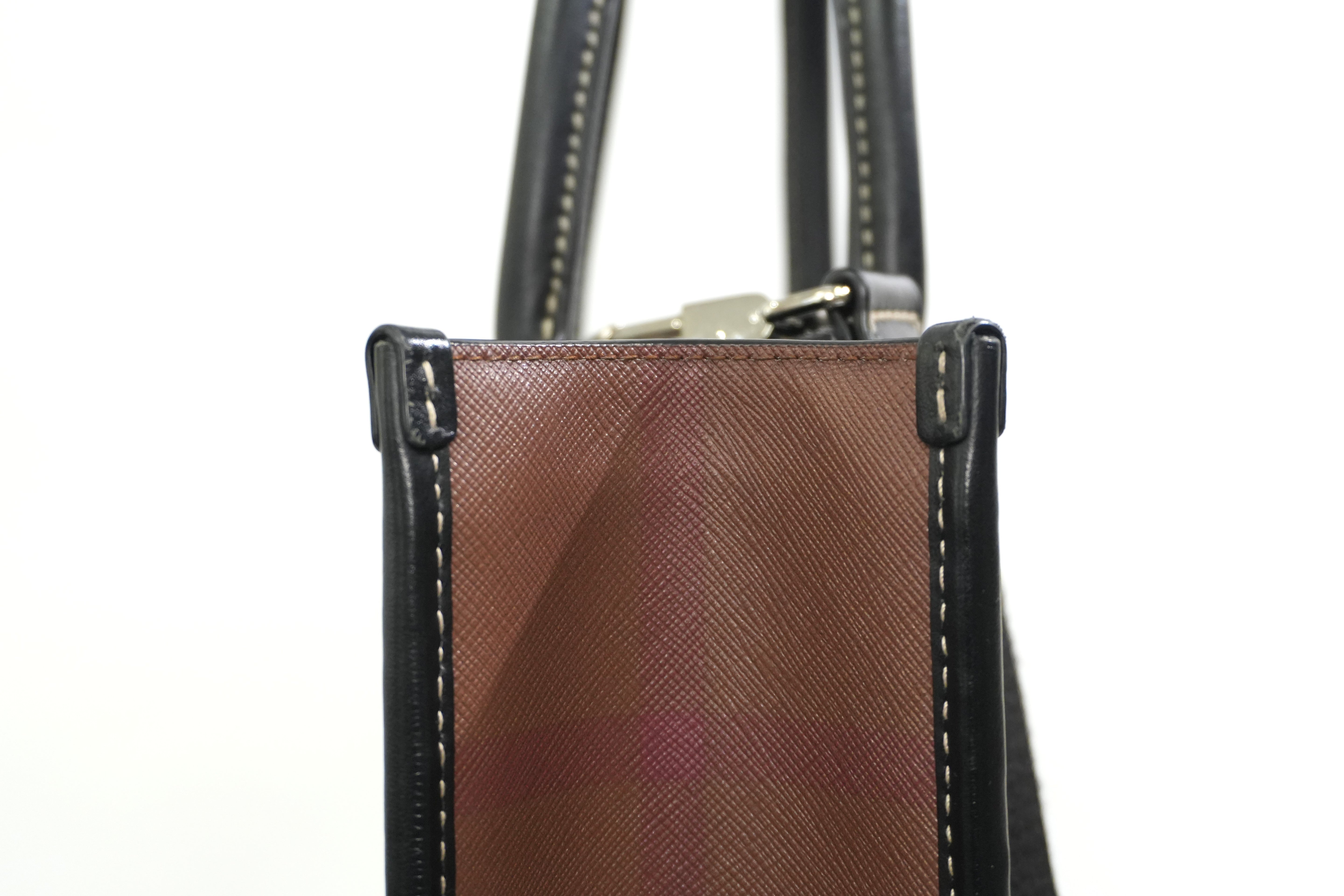 Pre-owned Burberry Two Way Denny Tote Bag Brown