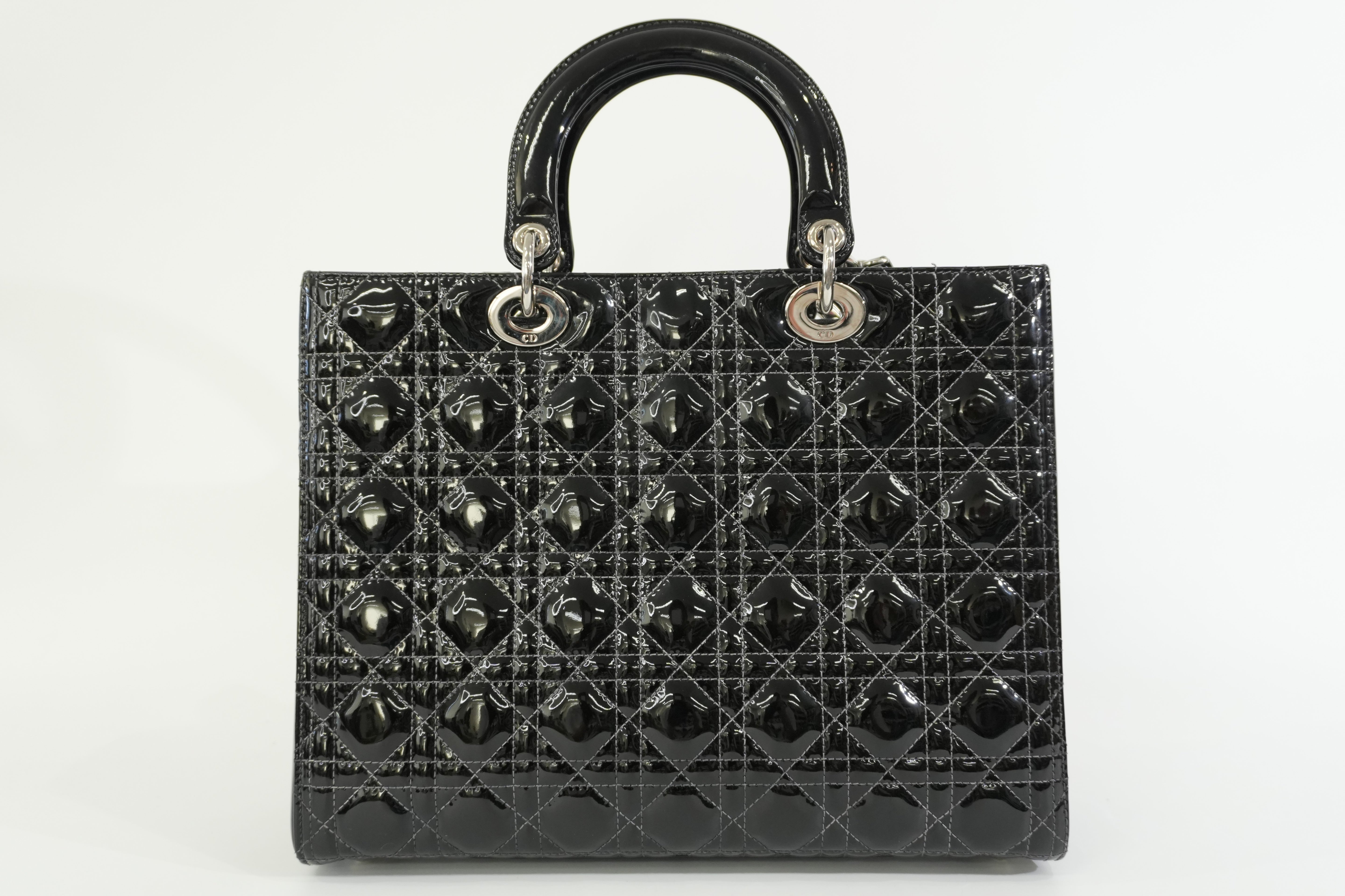Pre-owned Lady Dior Handbag Black