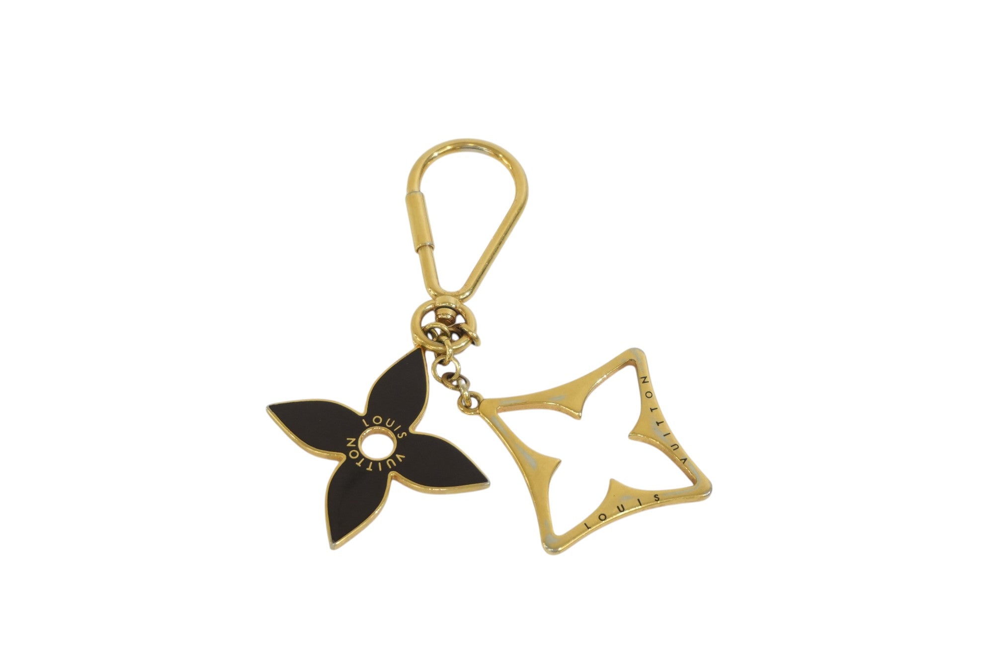 Pre-owned Louis Vuitton Flower Bag Charm Gold