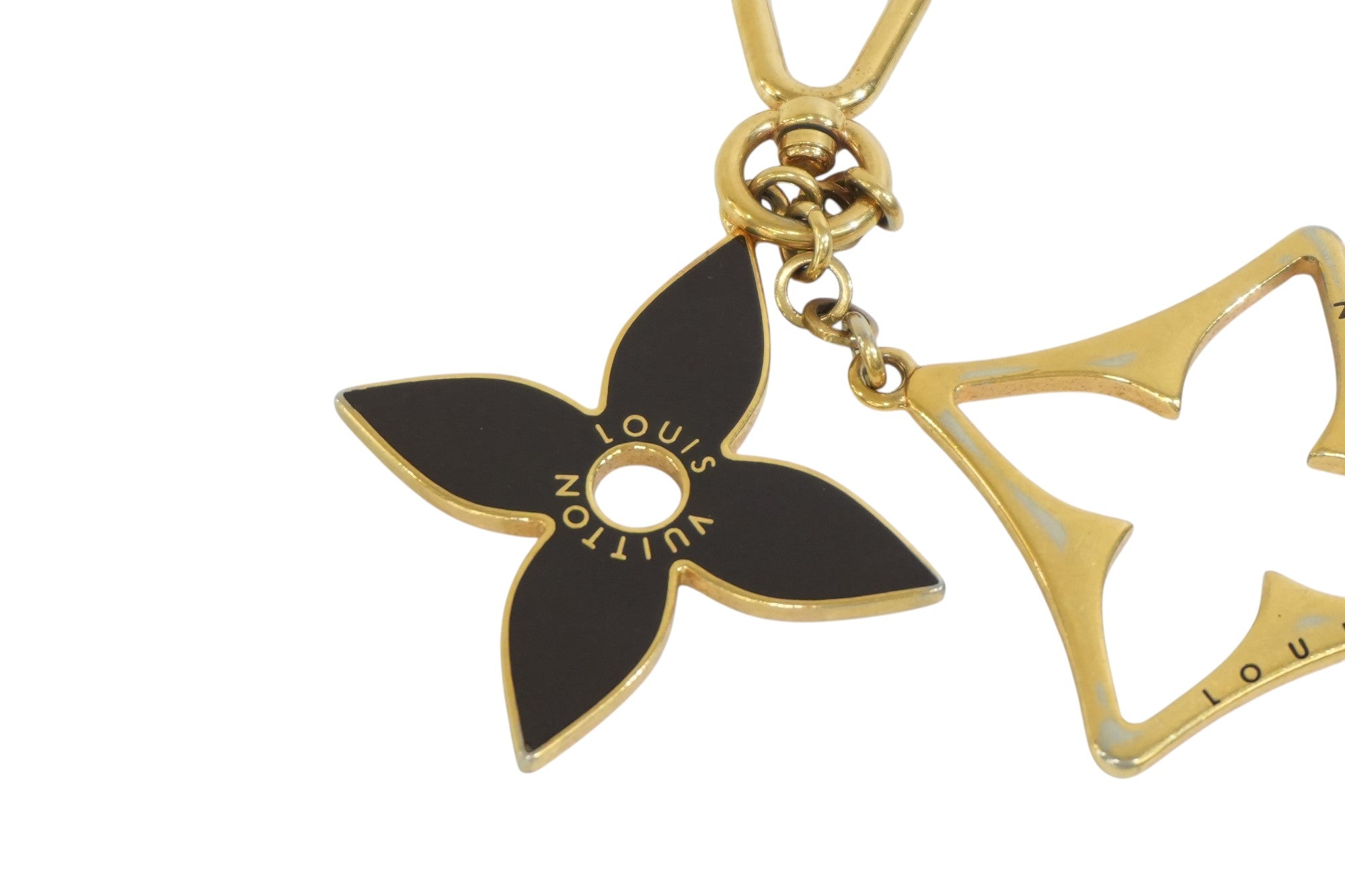 Pre-owned Louis Vuitton Flower Bag Charm Gold