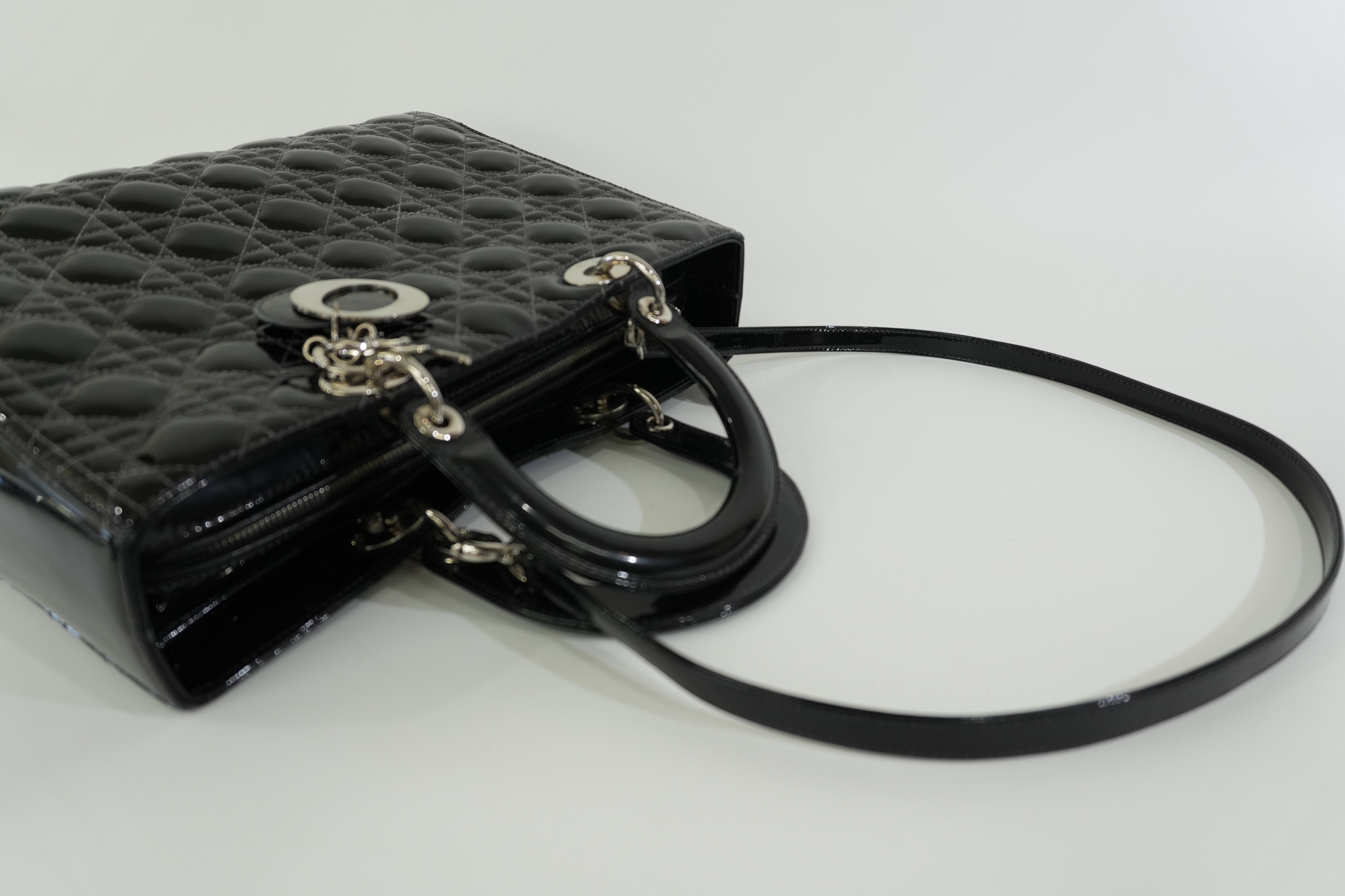 Pre-owned Lady Dior Handbag Black