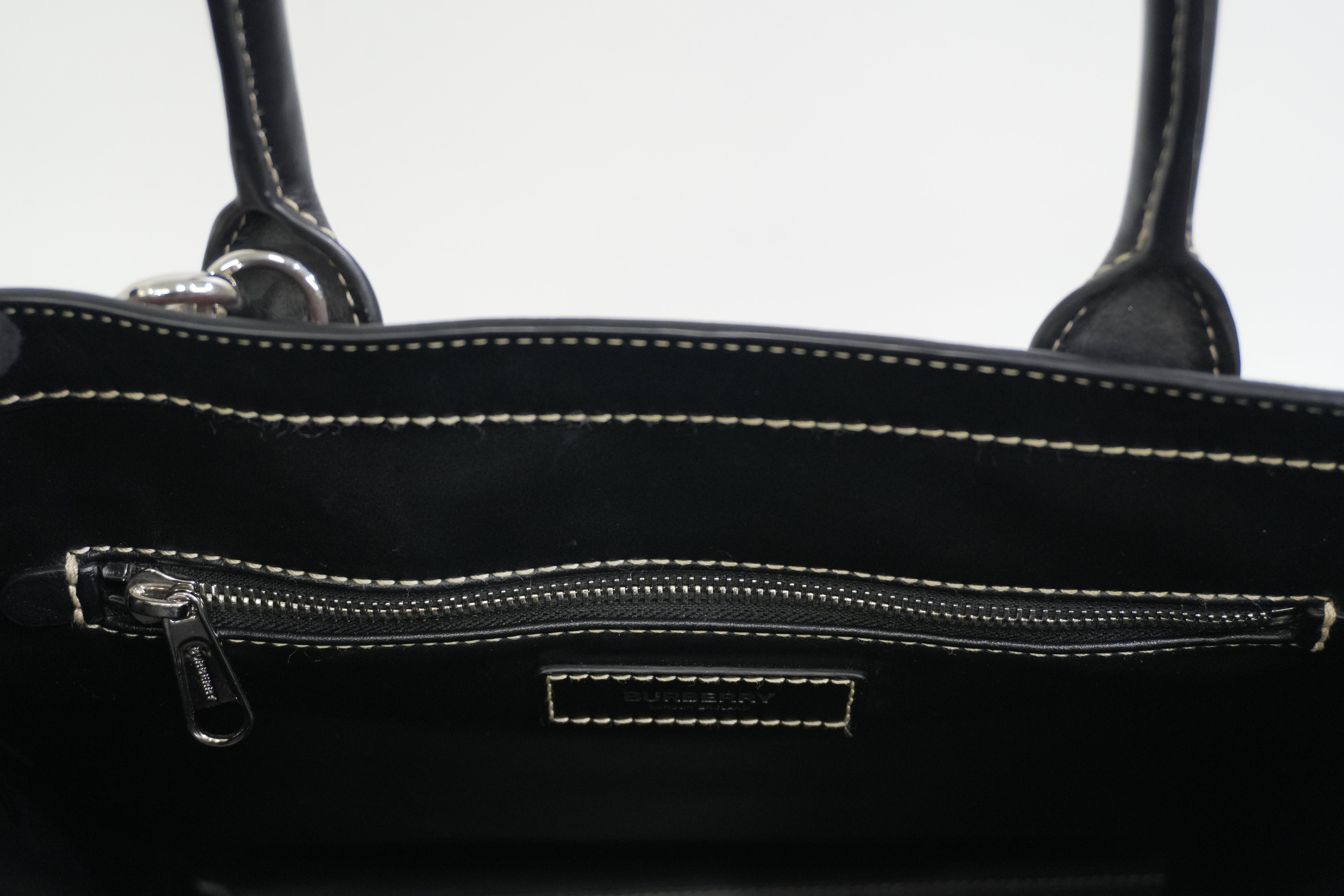 Pre-owned Burberry Two Way Denny Tote Bag Brown
