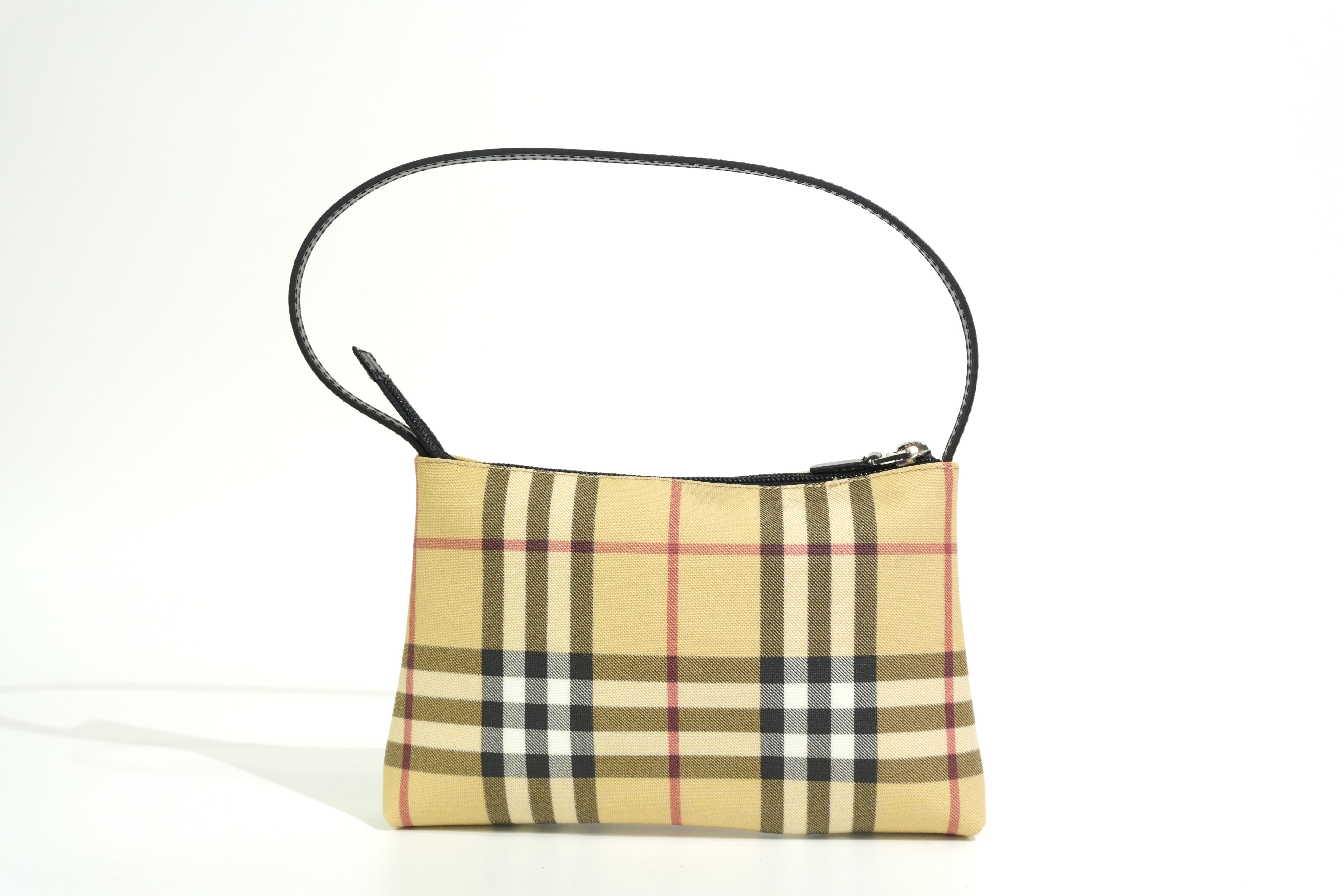 Pre-owned Burberry Nova Check Handbag Beige