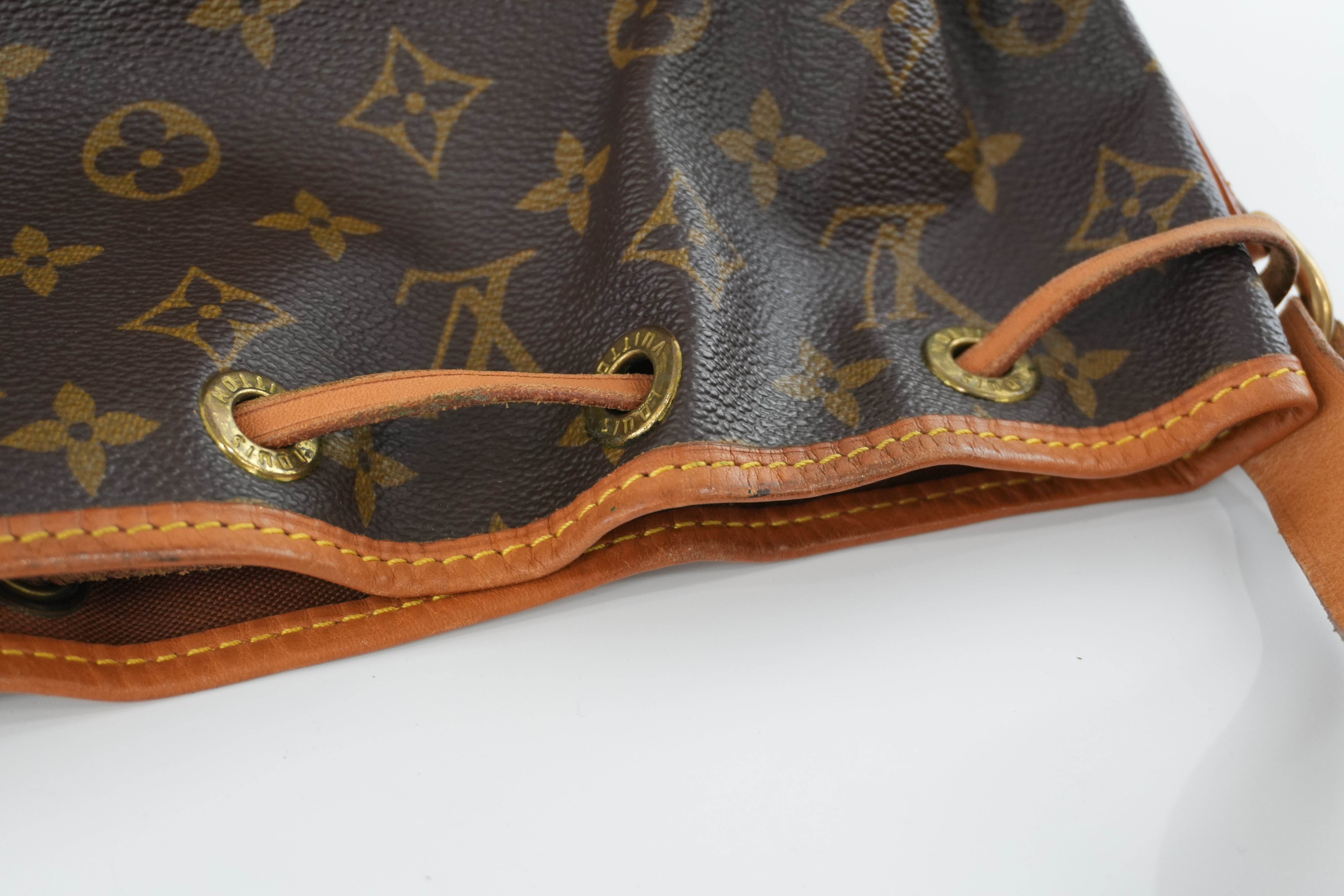 Louis Vuitton Monogram Noe PM Bucket Shoulder Bag Used
