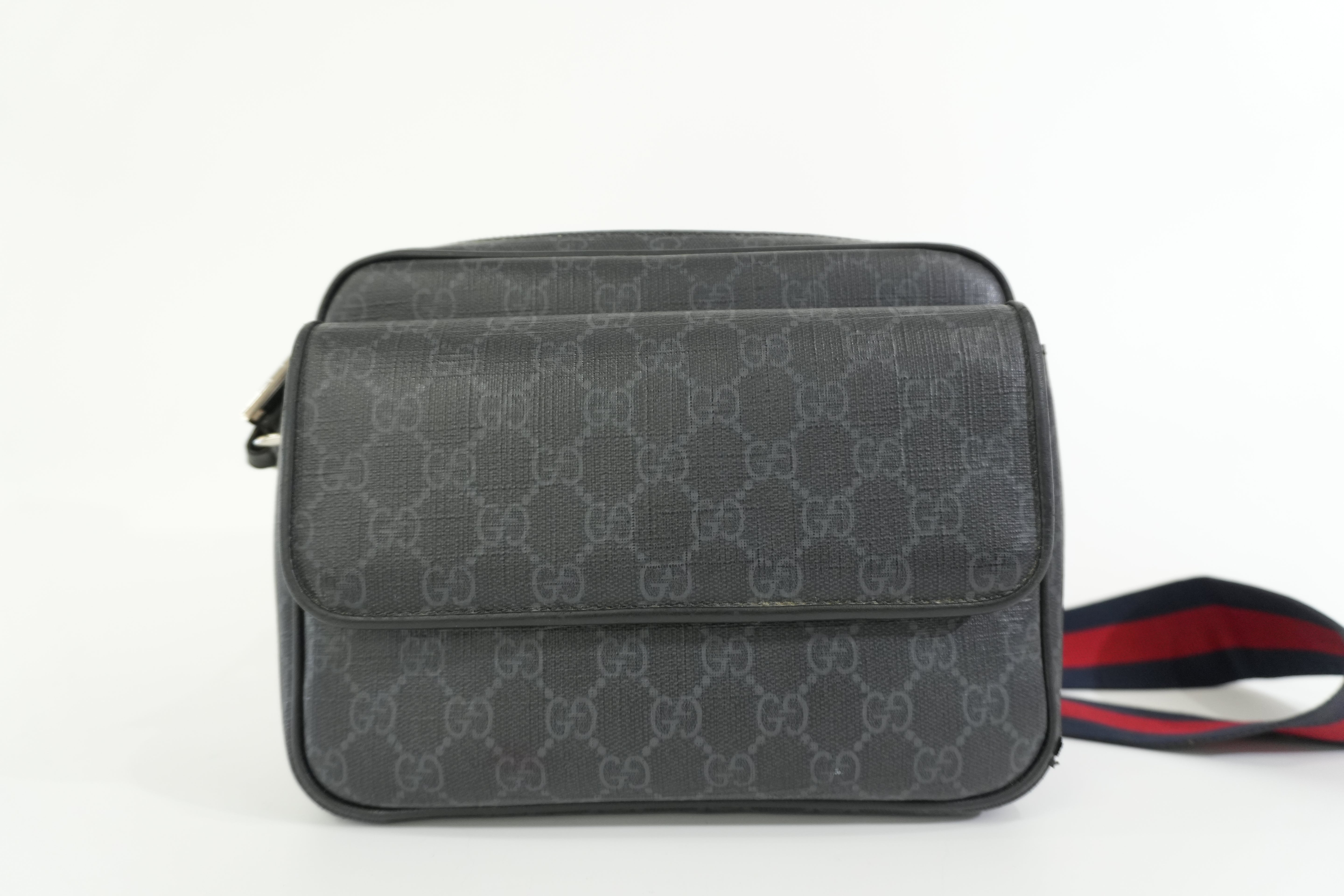 Pre-owned Gucci Guccisima Shoulder Bag Black