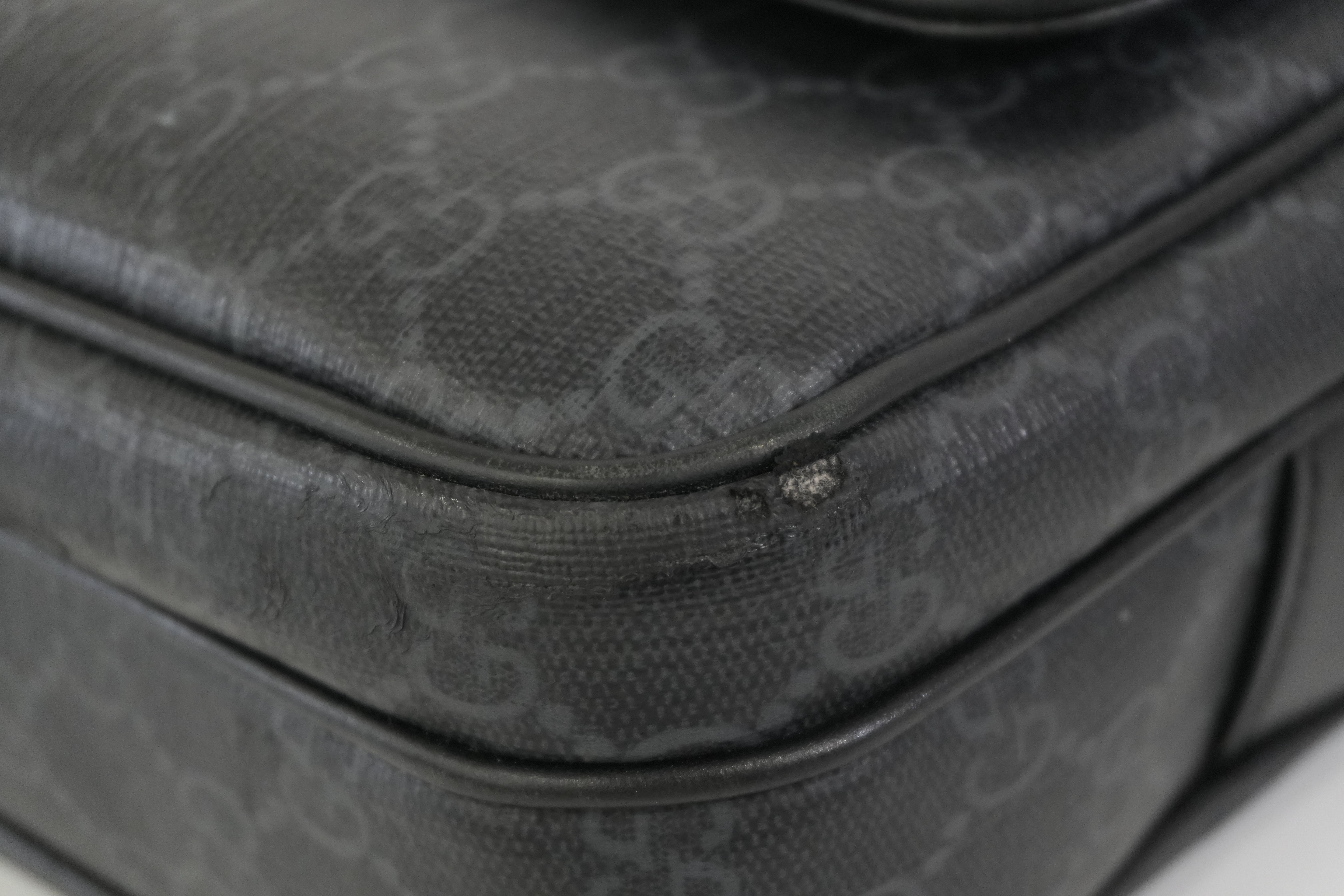 Pre-owned Gucci Guccisima Shoulder Bag Black