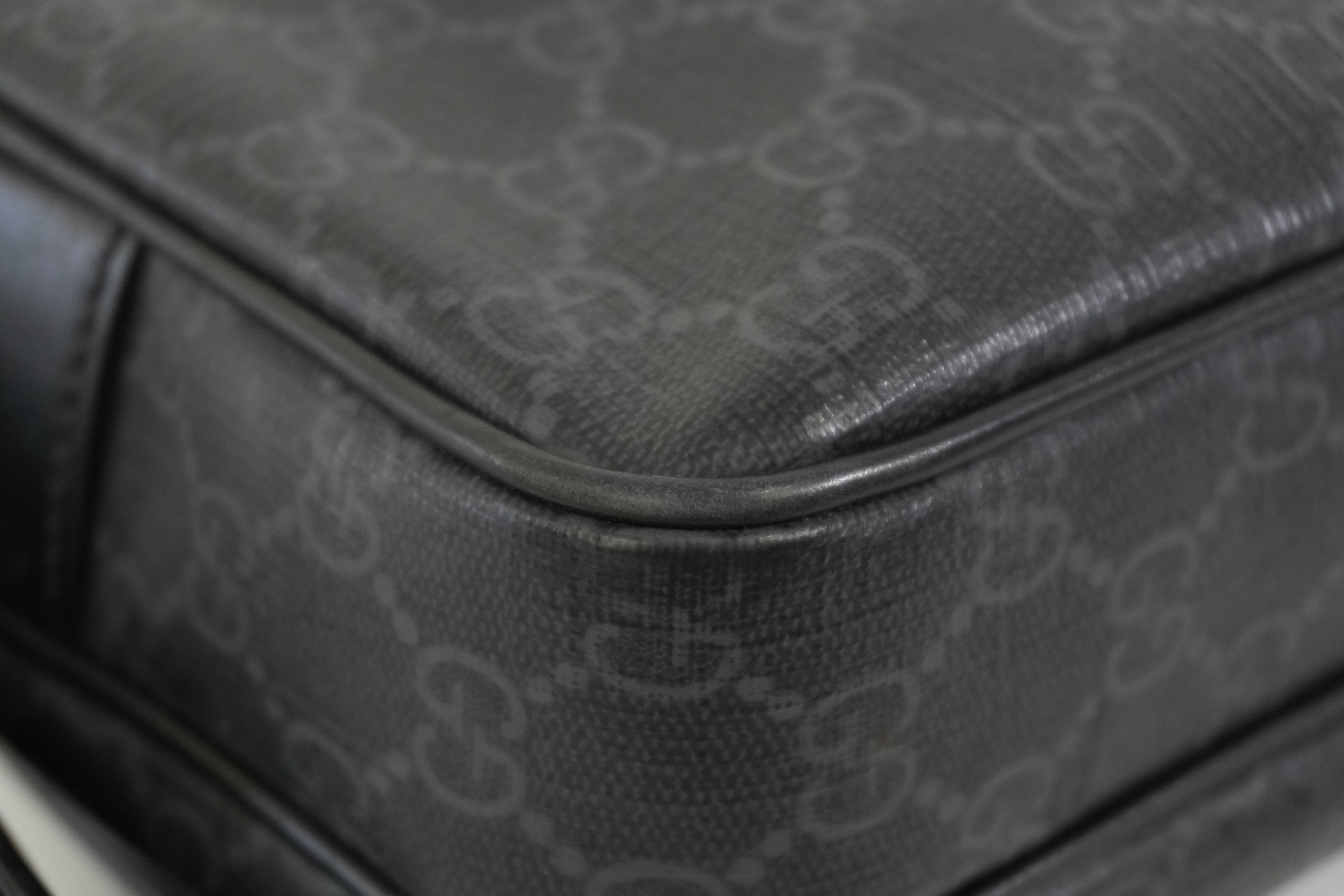 Pre-owned Gucci Guccisima Shoulder Bag Black