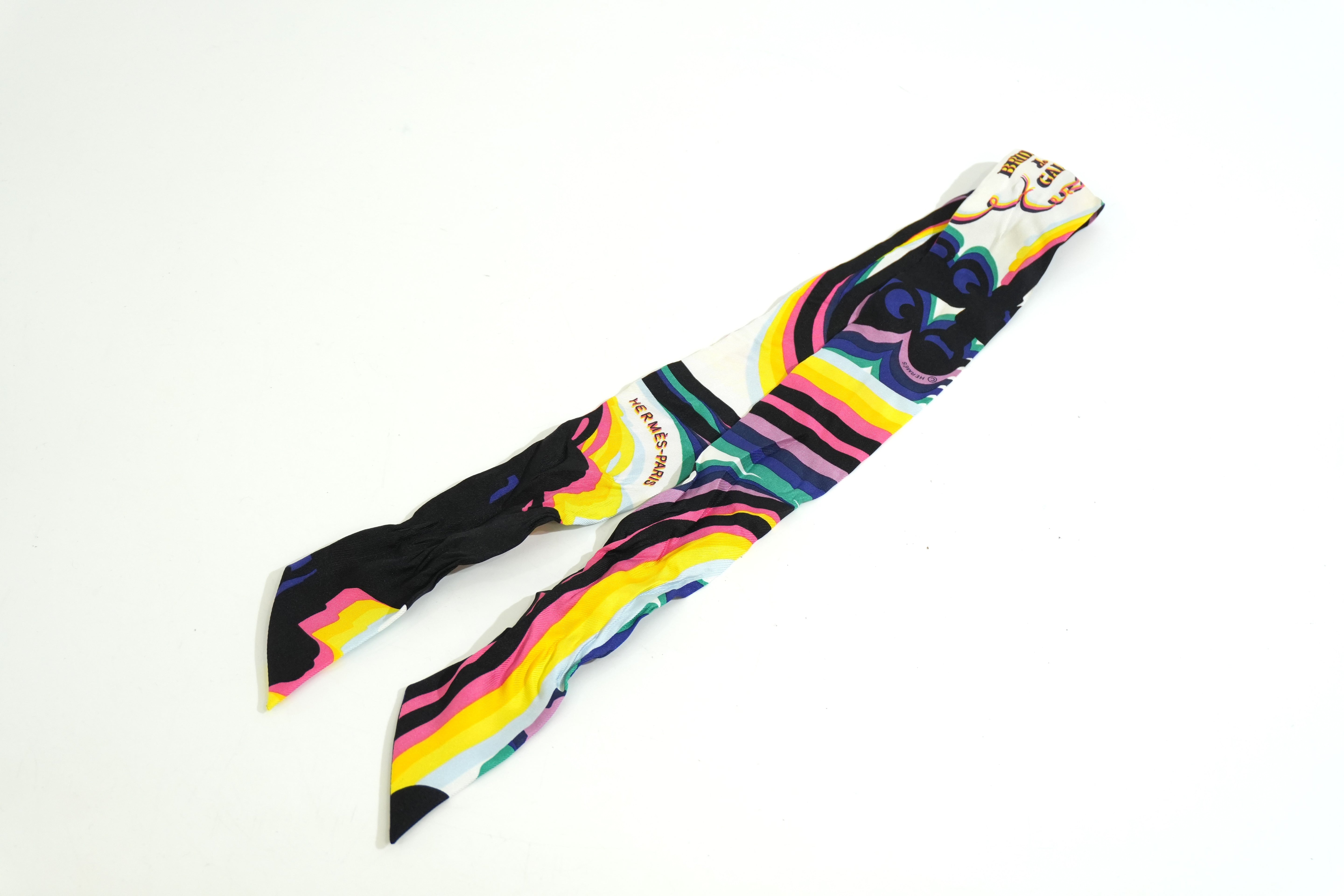 Pre-owned Hermes Silk Twilly Brides de Gala Multicolor