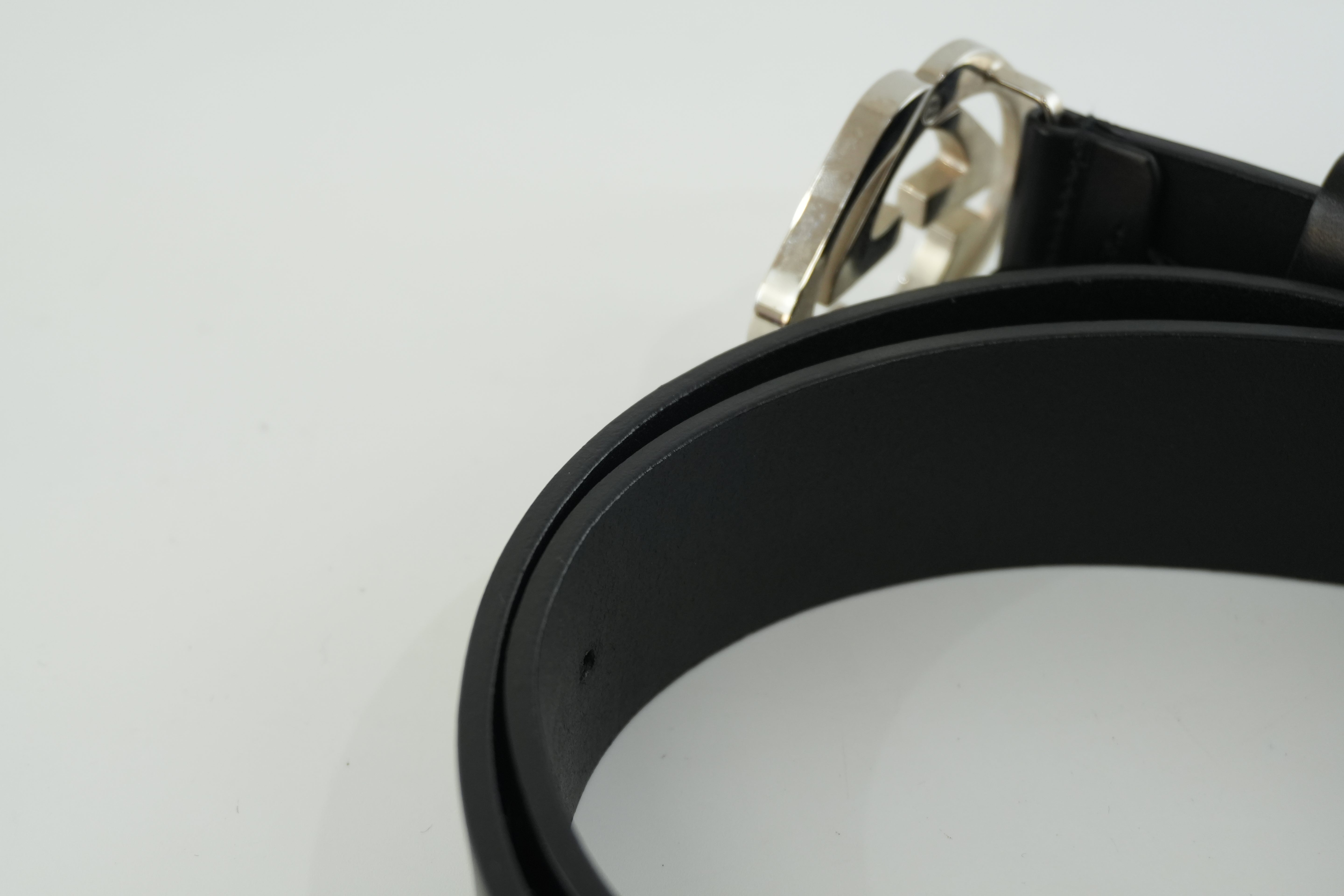 Pre-owned Gucci Belt Leather Size 85