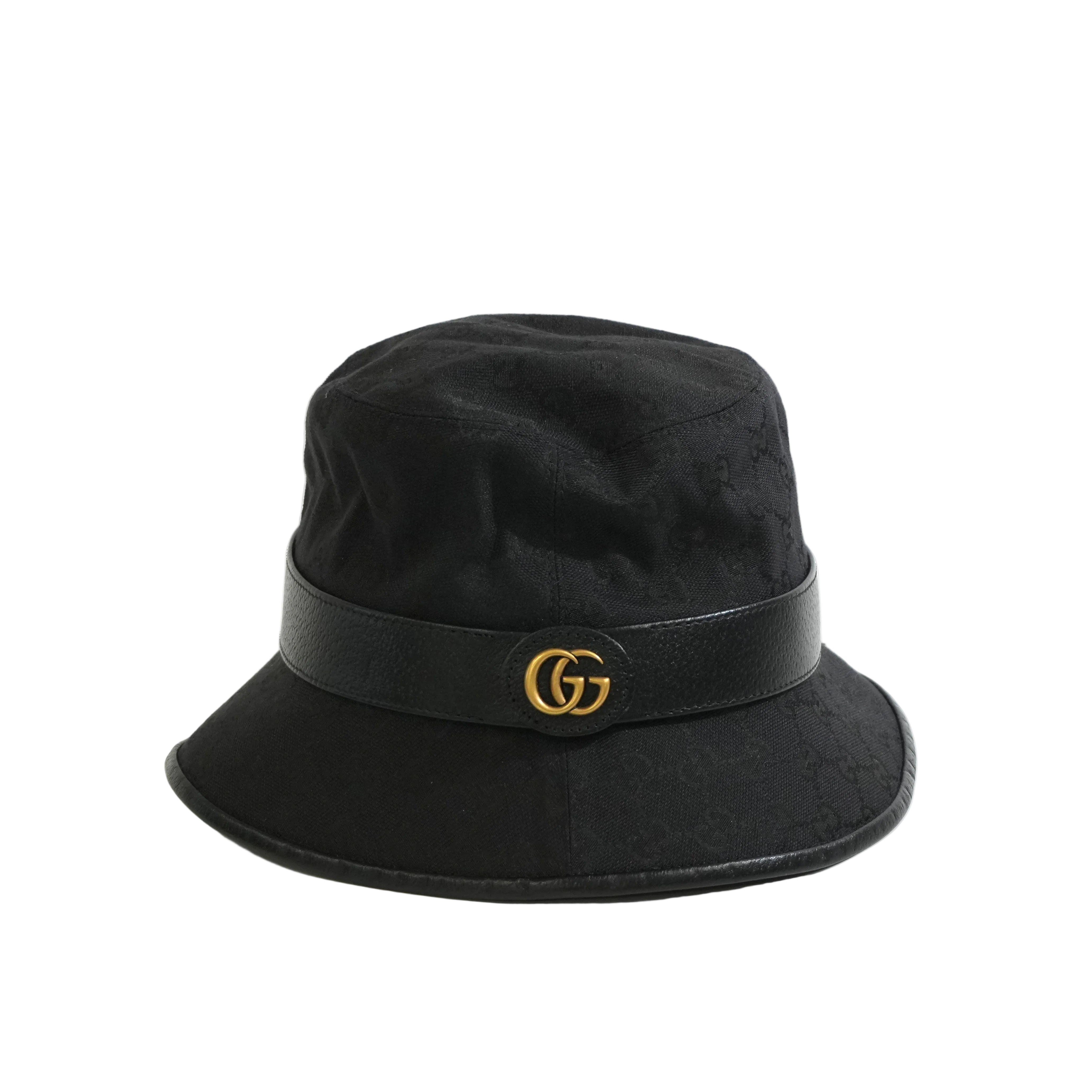 Pre-owned Gucci Bucket Hat Black