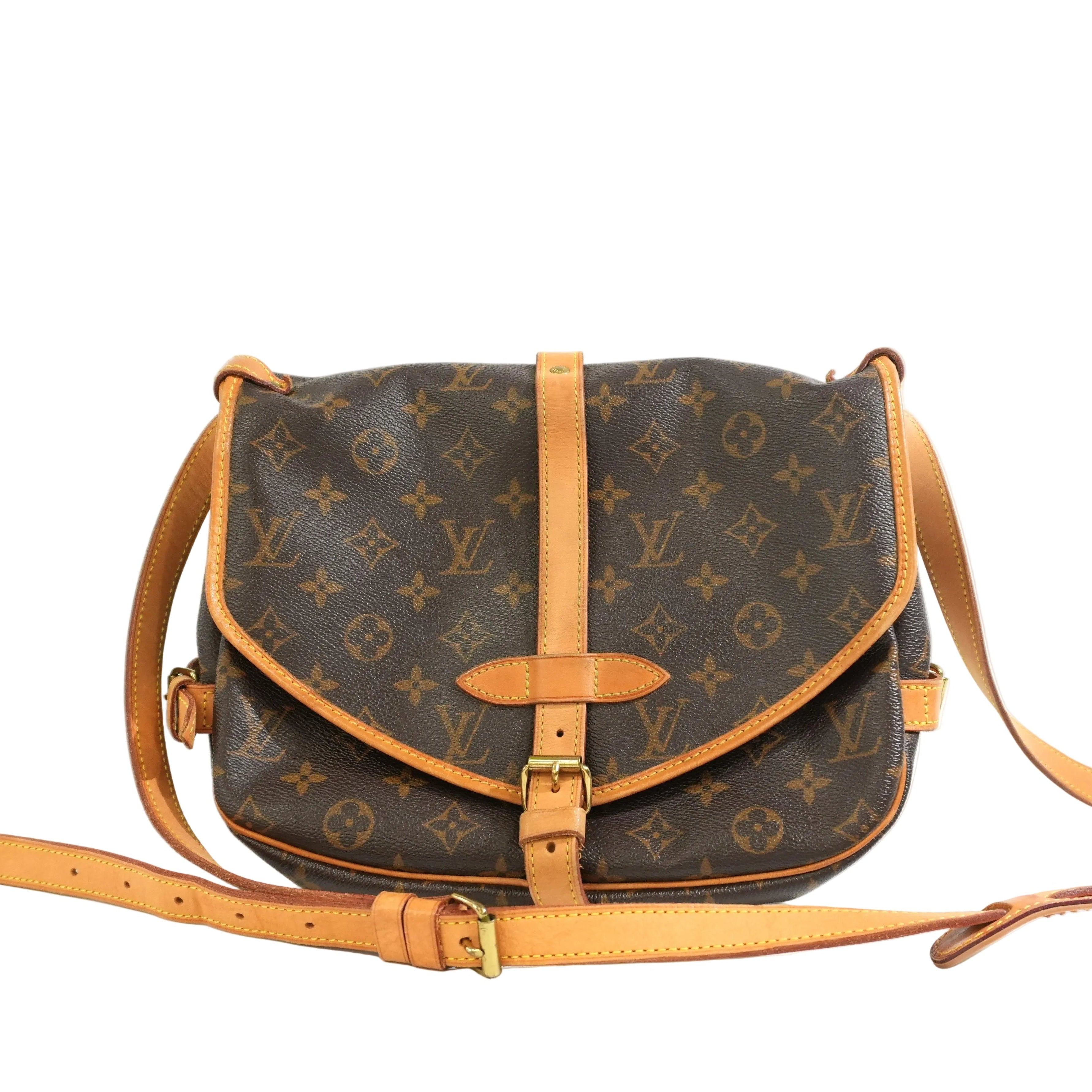 Pre-owned Louis Vuitton Monogram Saumur 30 Crossbody Bag