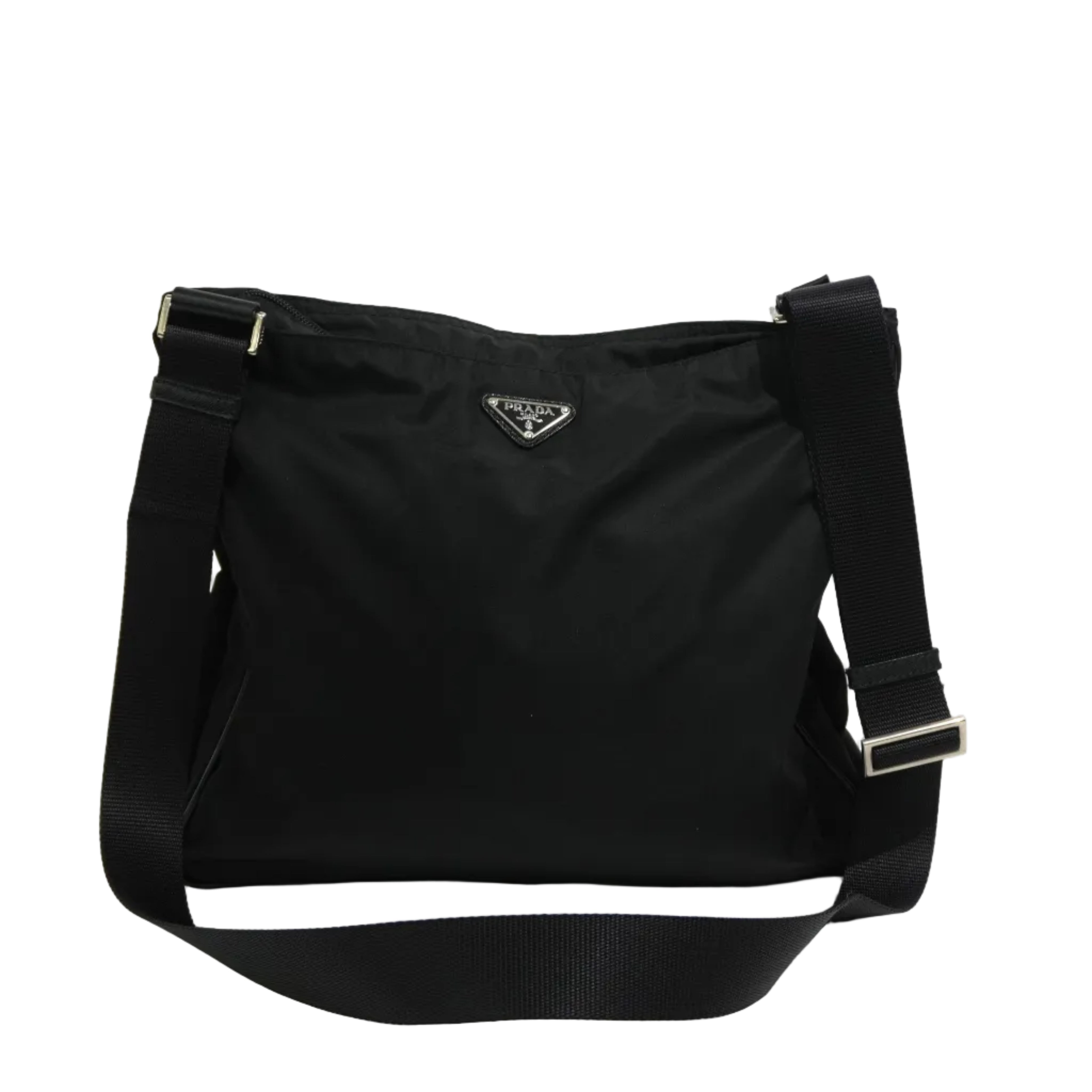 Pre-owned Prada Nylon Crossbody Bag Black