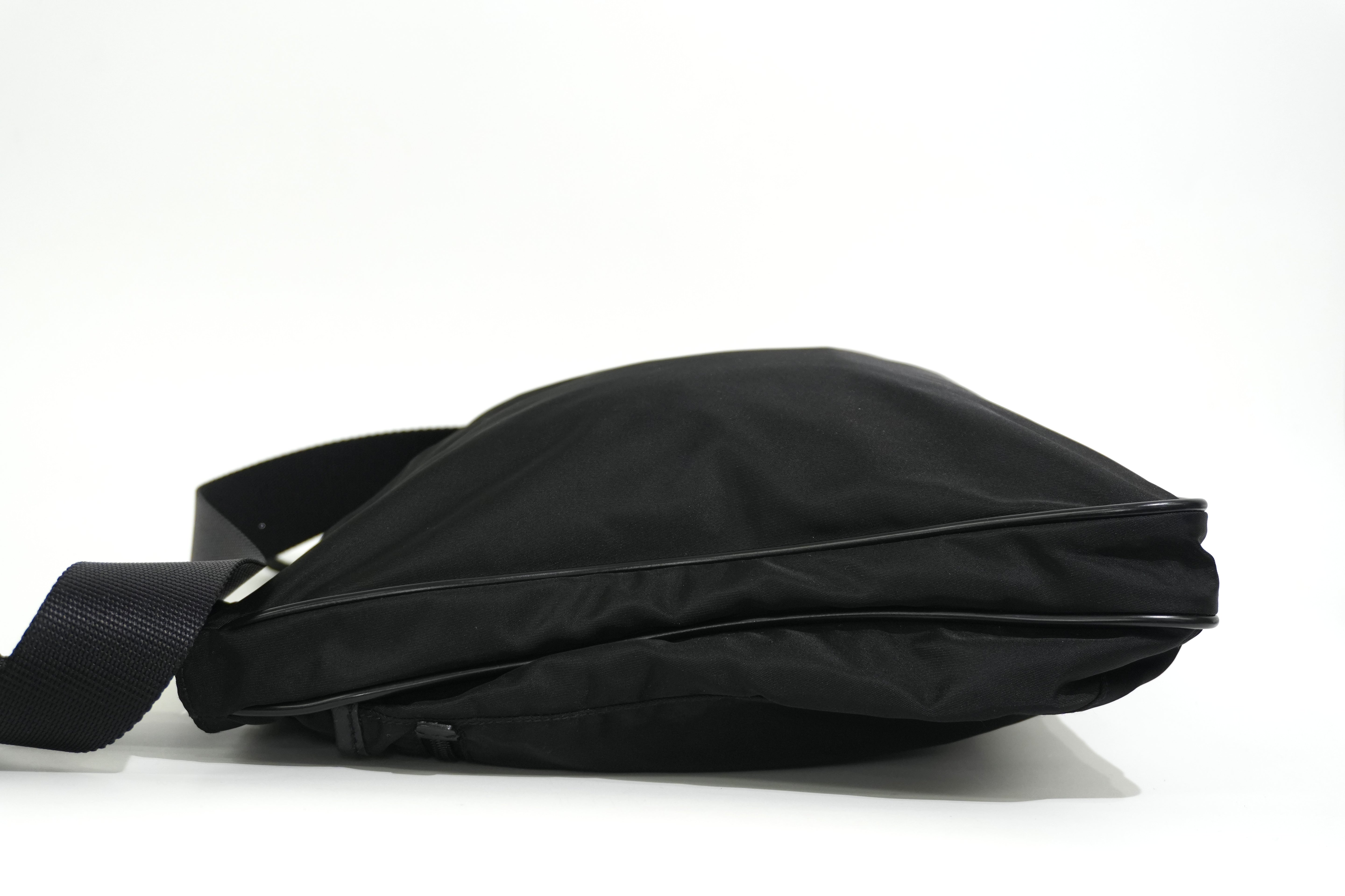 Pre-owned Prada Nylon Crossbody Bag Black