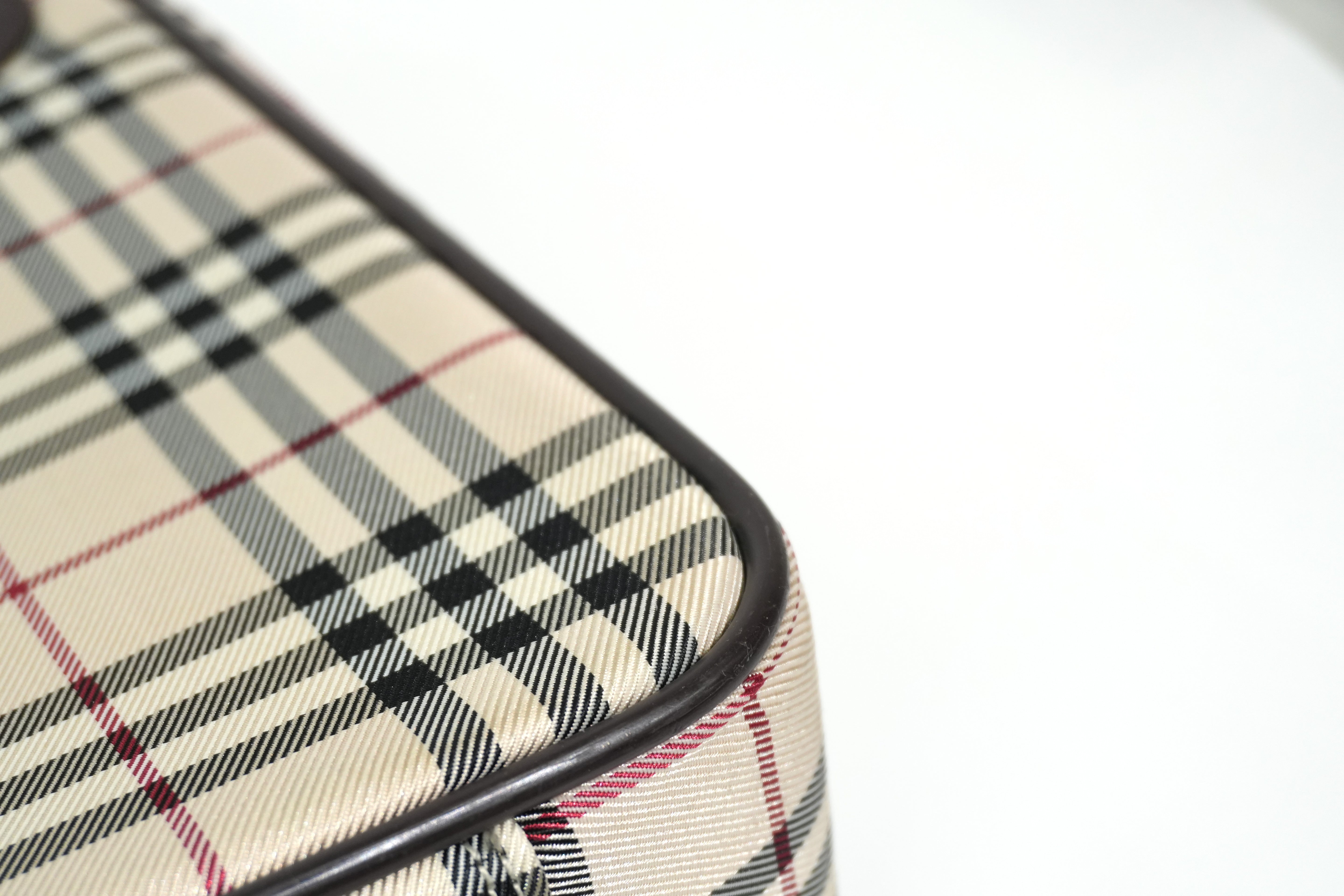 Pre-owned Burberry Nova Check Business Bag Beige