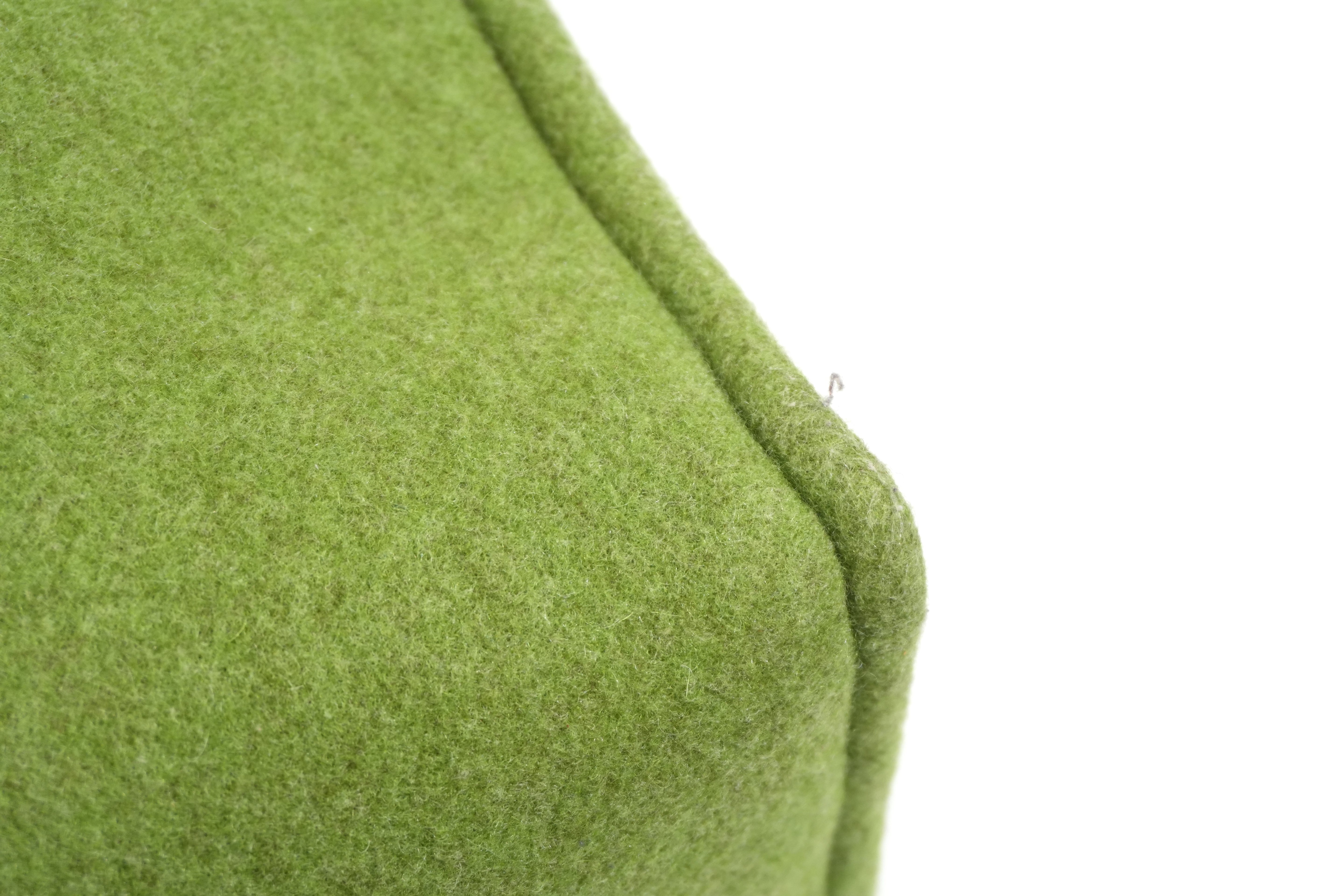 Pre-owned Fendi Wool Felt Shopping Tote Bag Green