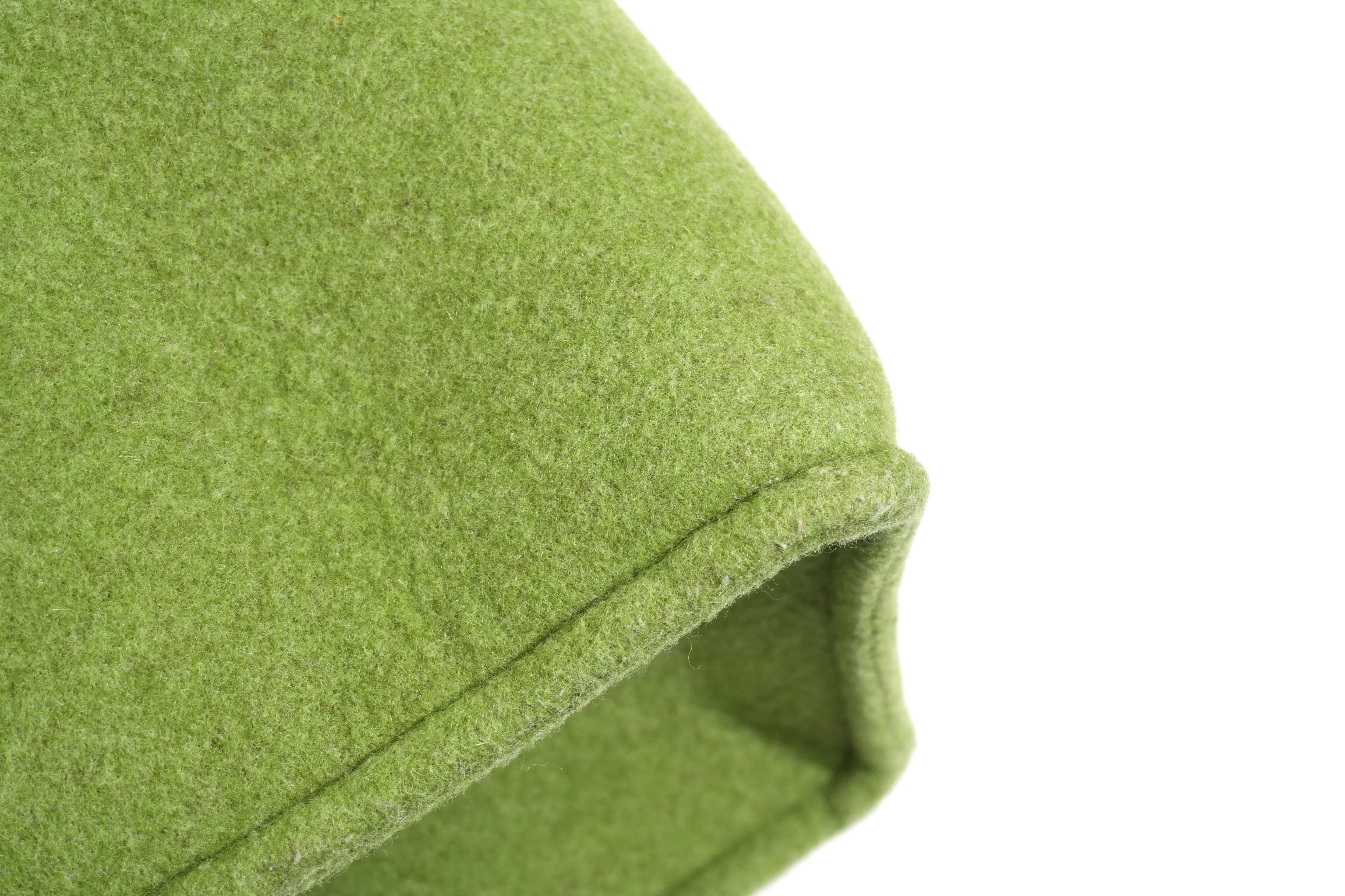 Pre-owned Fendi Wool Felt Shopping Tote Bag Green