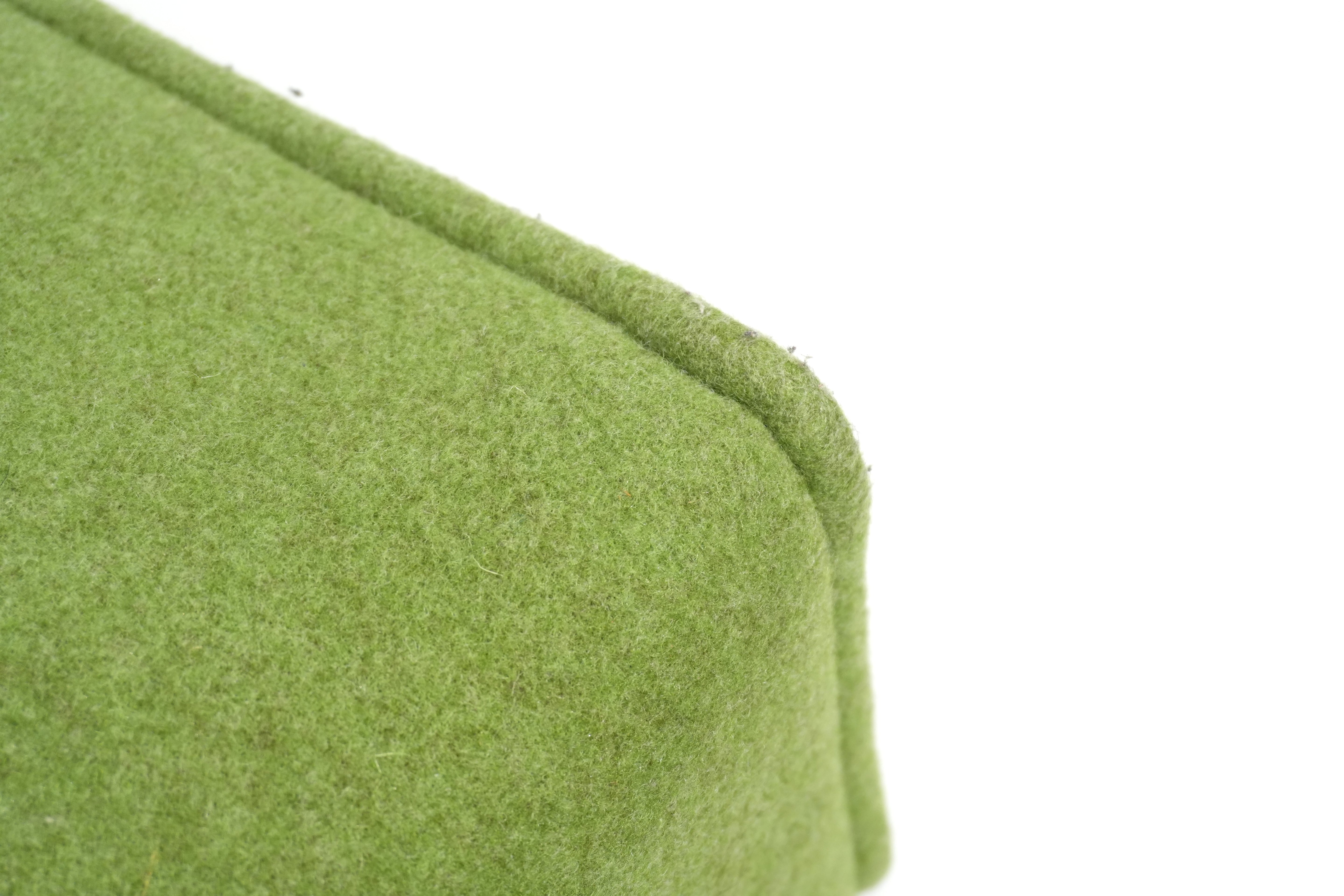 Pre-owned Fendi Wool Felt Shopping Tote Bag Green