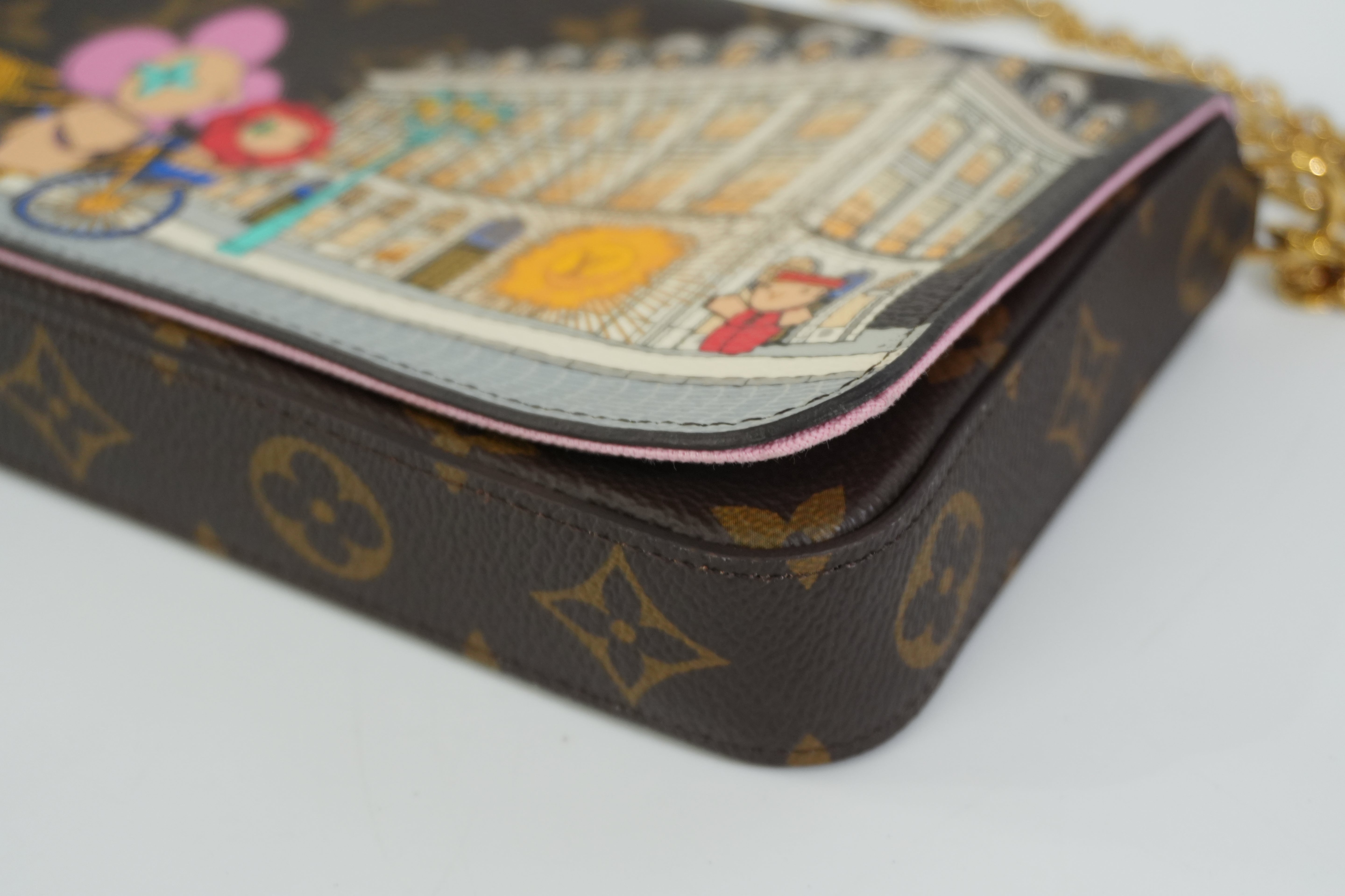 Pre-owned Louis Vuitton Monogram Felicie Pochette Vivienne Shoulder Bag