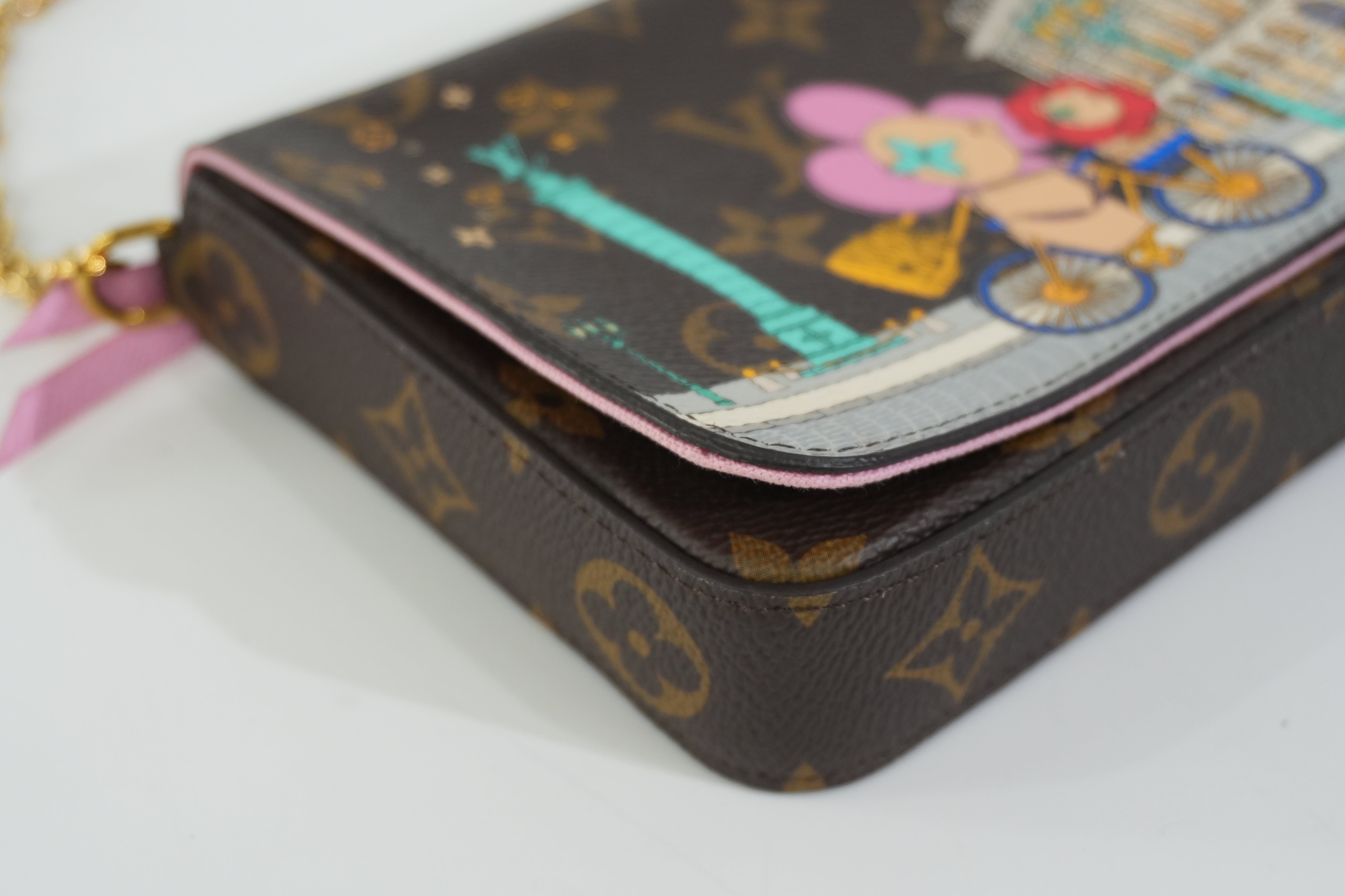 Pre-owned Louis Vuitton Monogram Felicie Pochette Vivienne Shoulder Bag