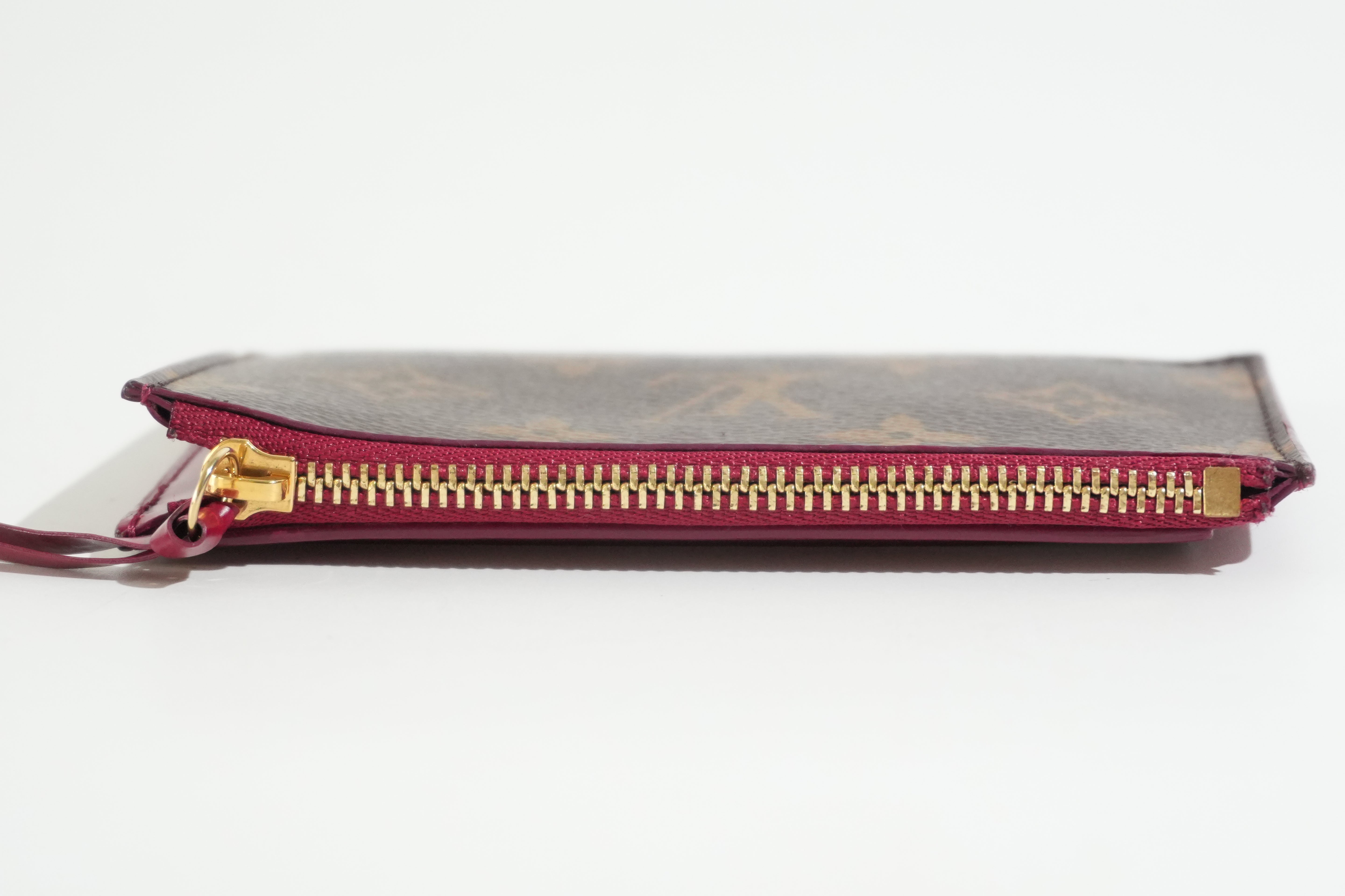 Pre-owned Louis Vuitton Monogram Zippy Card Case Pink