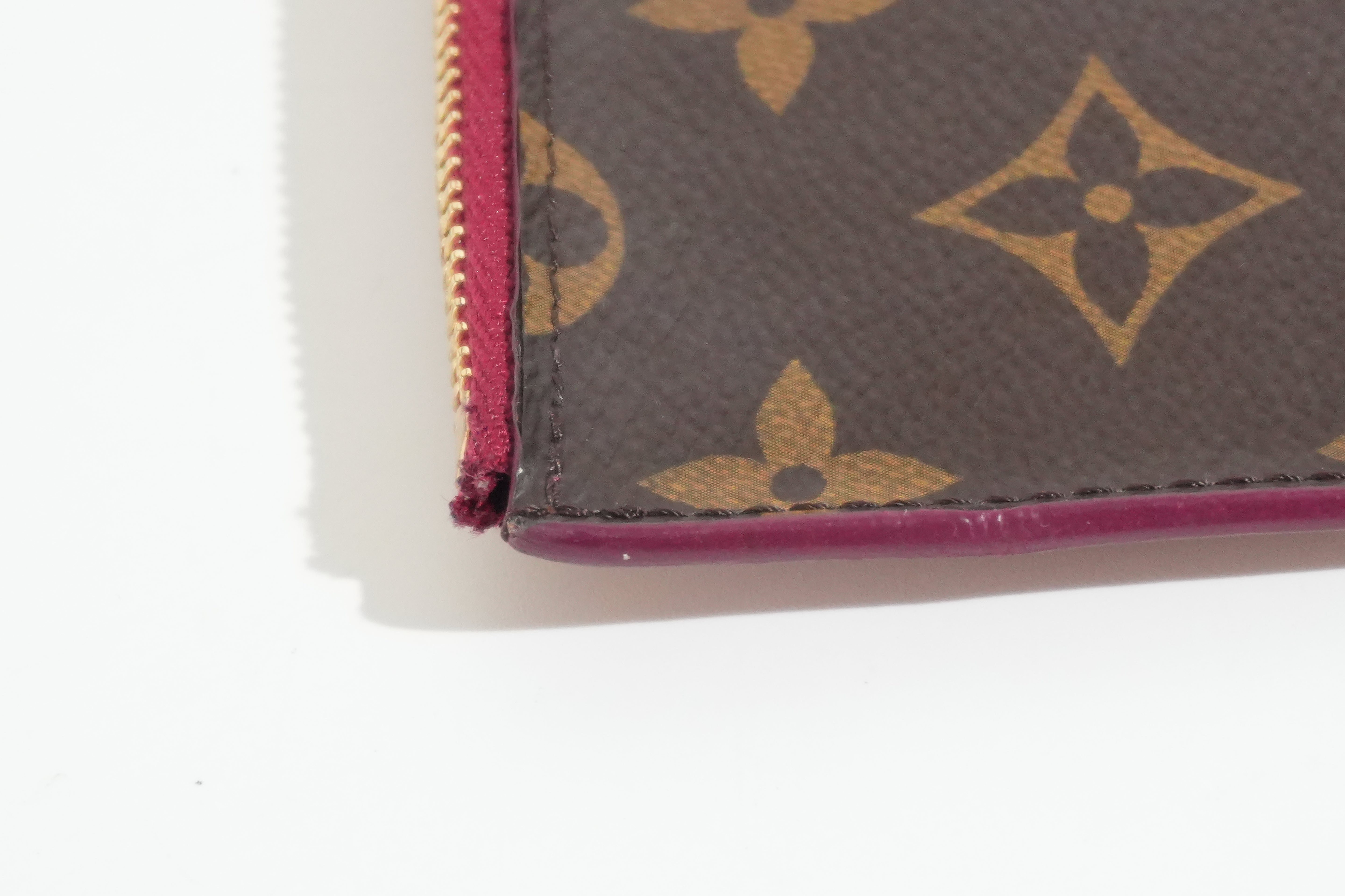 Pre-owned Louis Vuitton Monogram Zippy Card Case Pink